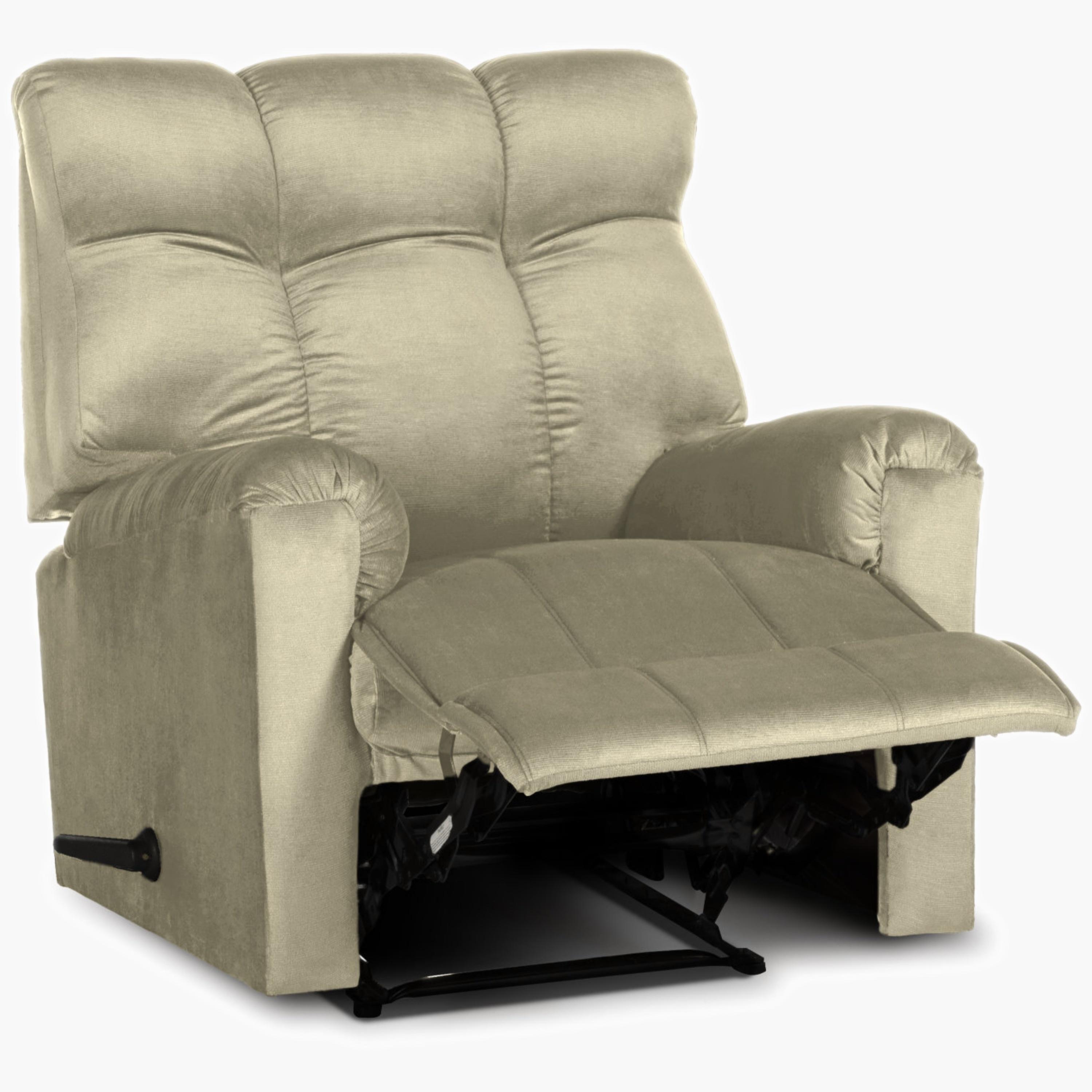 Velvet Recliner Chair with Footrest-furniture-sofaandseating-recliners-image-3