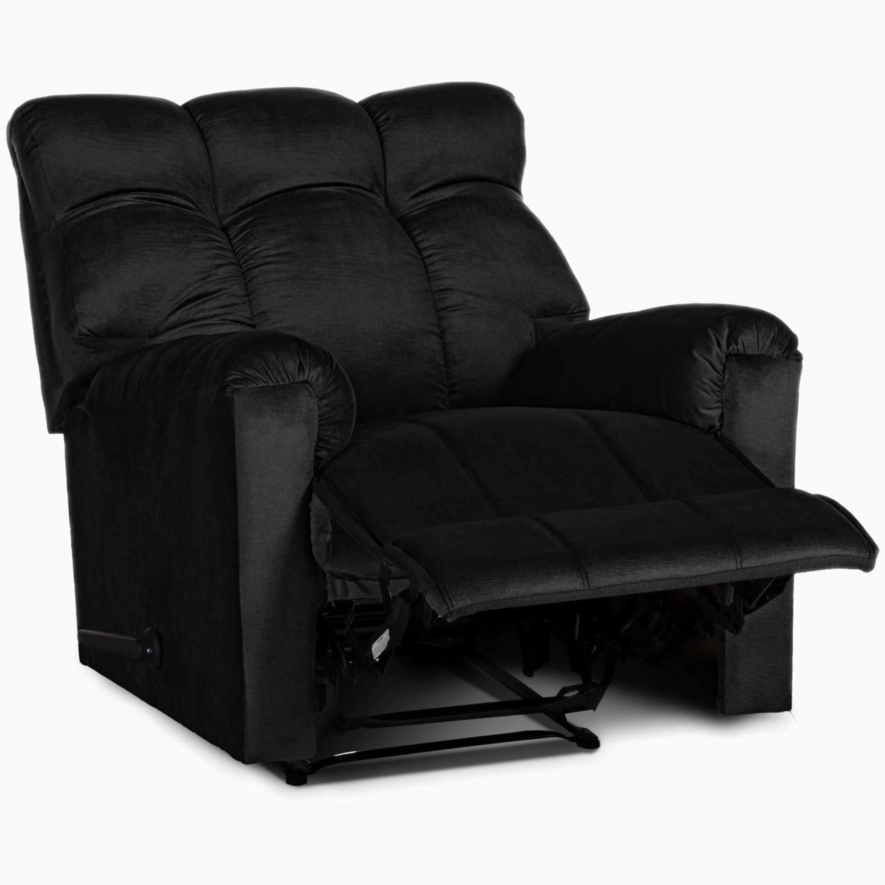 Velvet Recliner Chair with Footrest-furniture-sofaandseating-recliners-image-3
