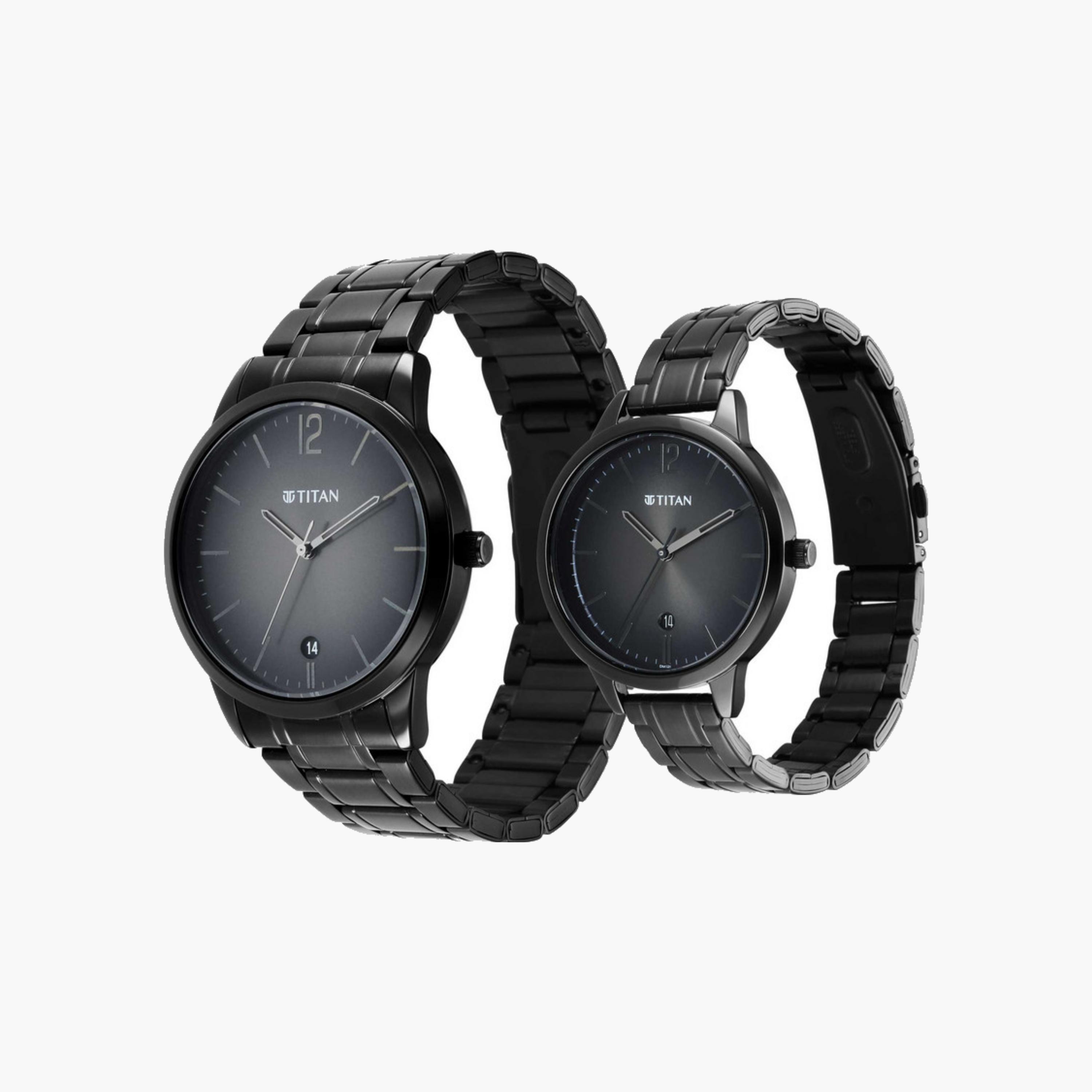 Titan Black Dial Couple Watch Set-men-watchesandjewellery-watches-image-2