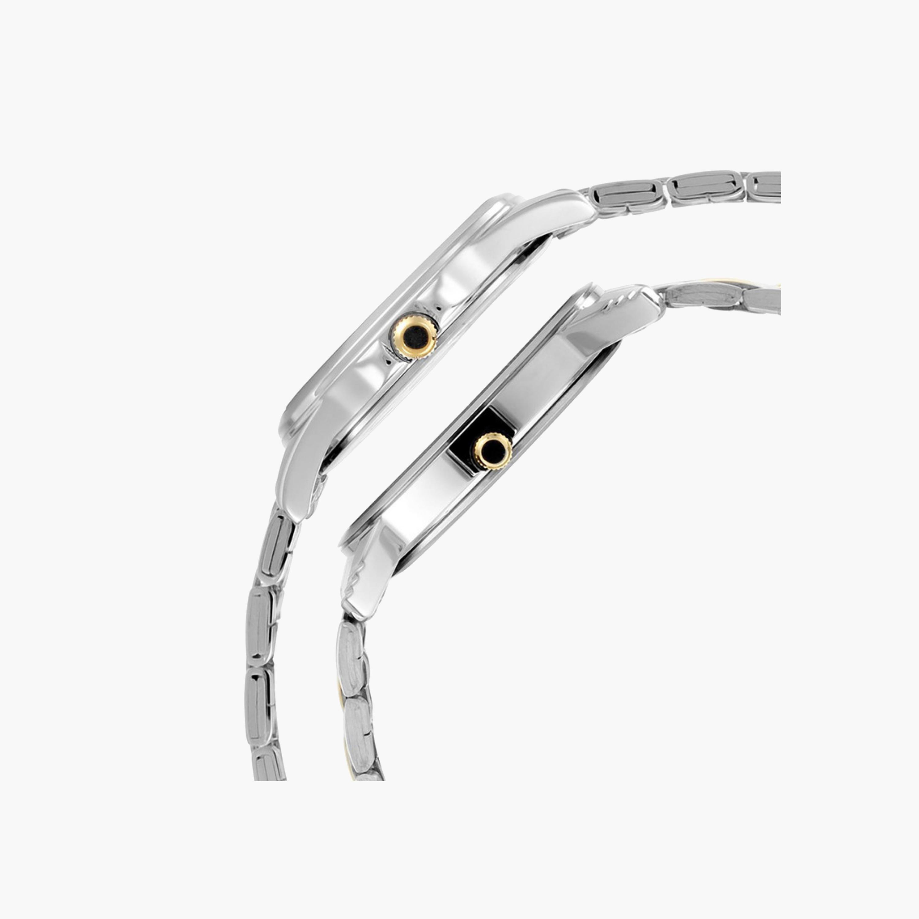 Bicolour Strap Couple Watches-men-watchesandjewellery-watches-image-2