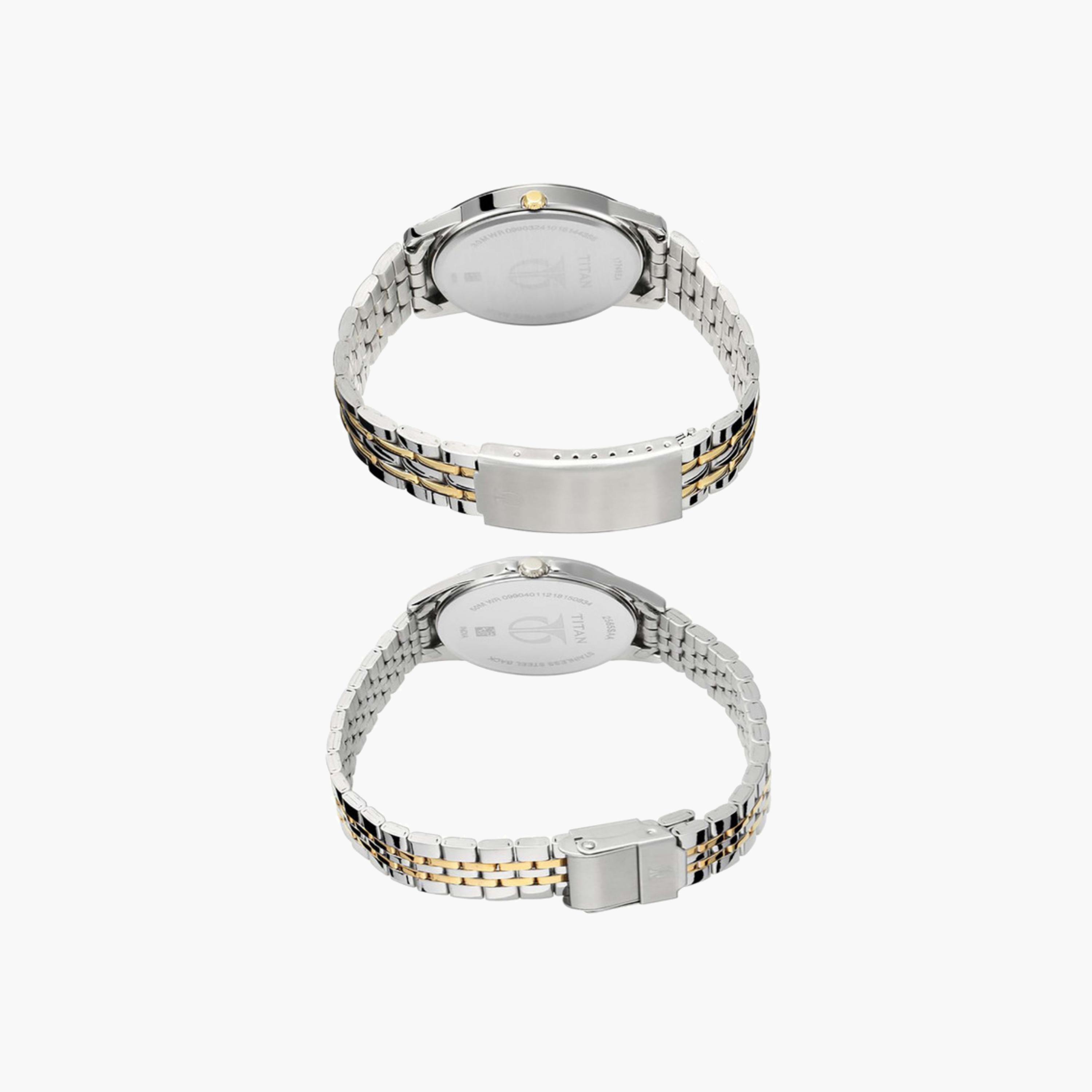 Bicolour Strap Couple Watches-men-watchesandjewellery-watches-image-5
