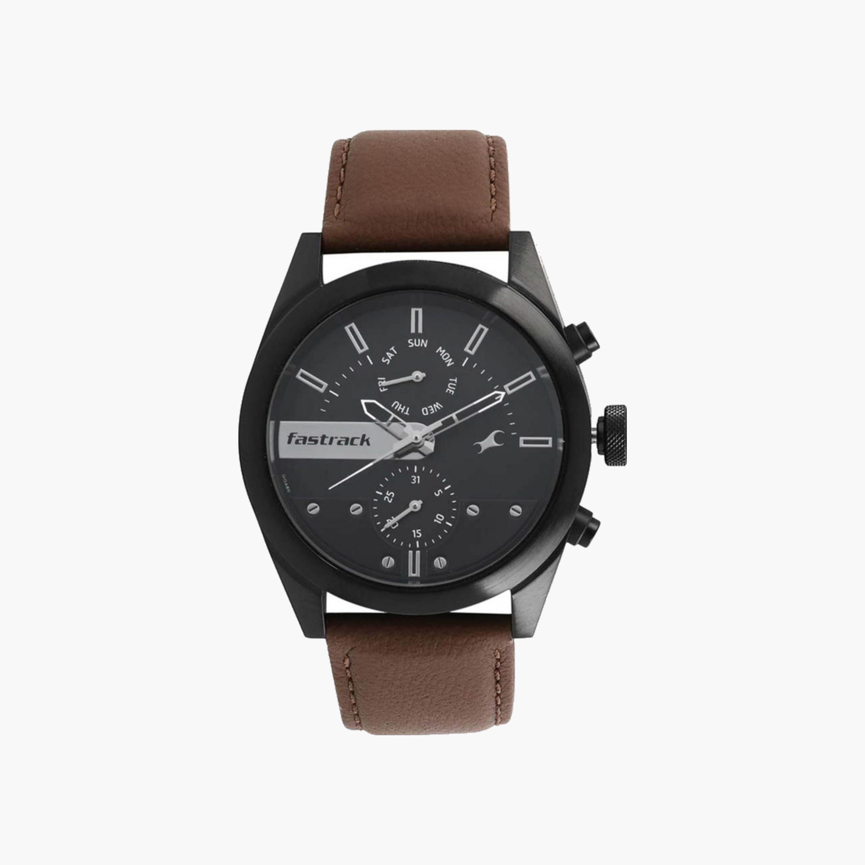 Fastrack Men Analog Watch Leather Strap-men-watchesandjewellery-watches-image-1
