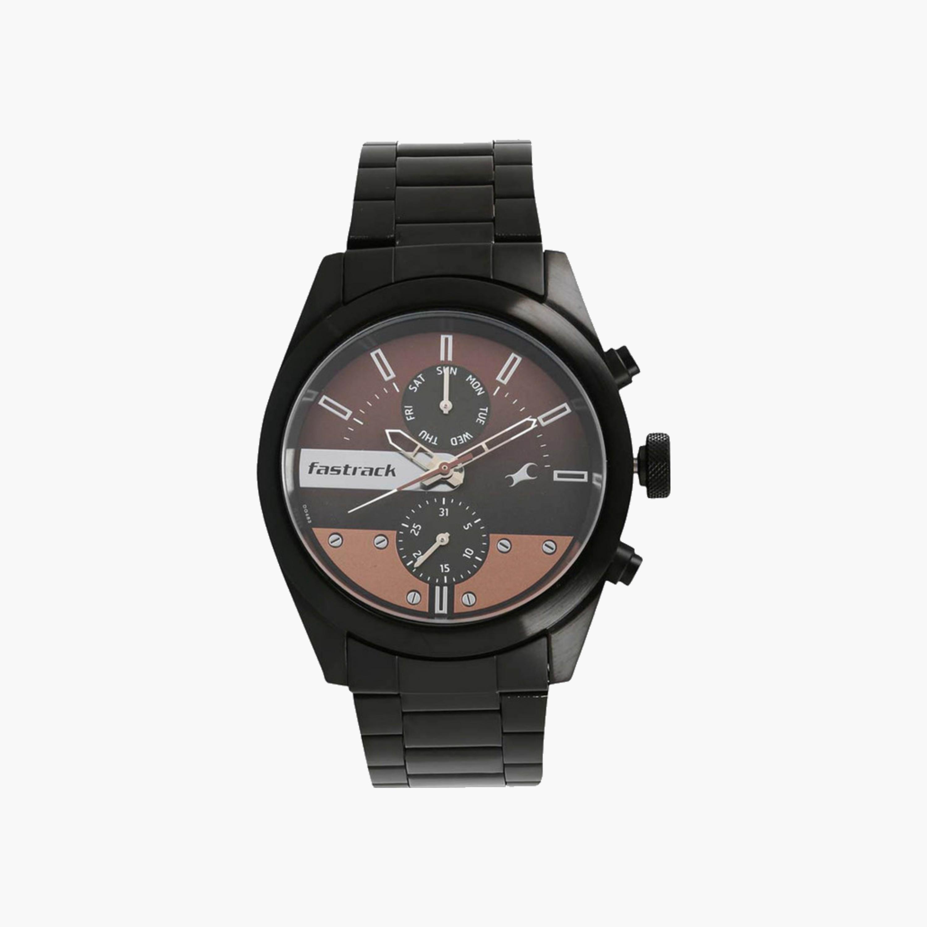Black Chronograph Men's Watch-men-watchesandjewellery-watches-image-1