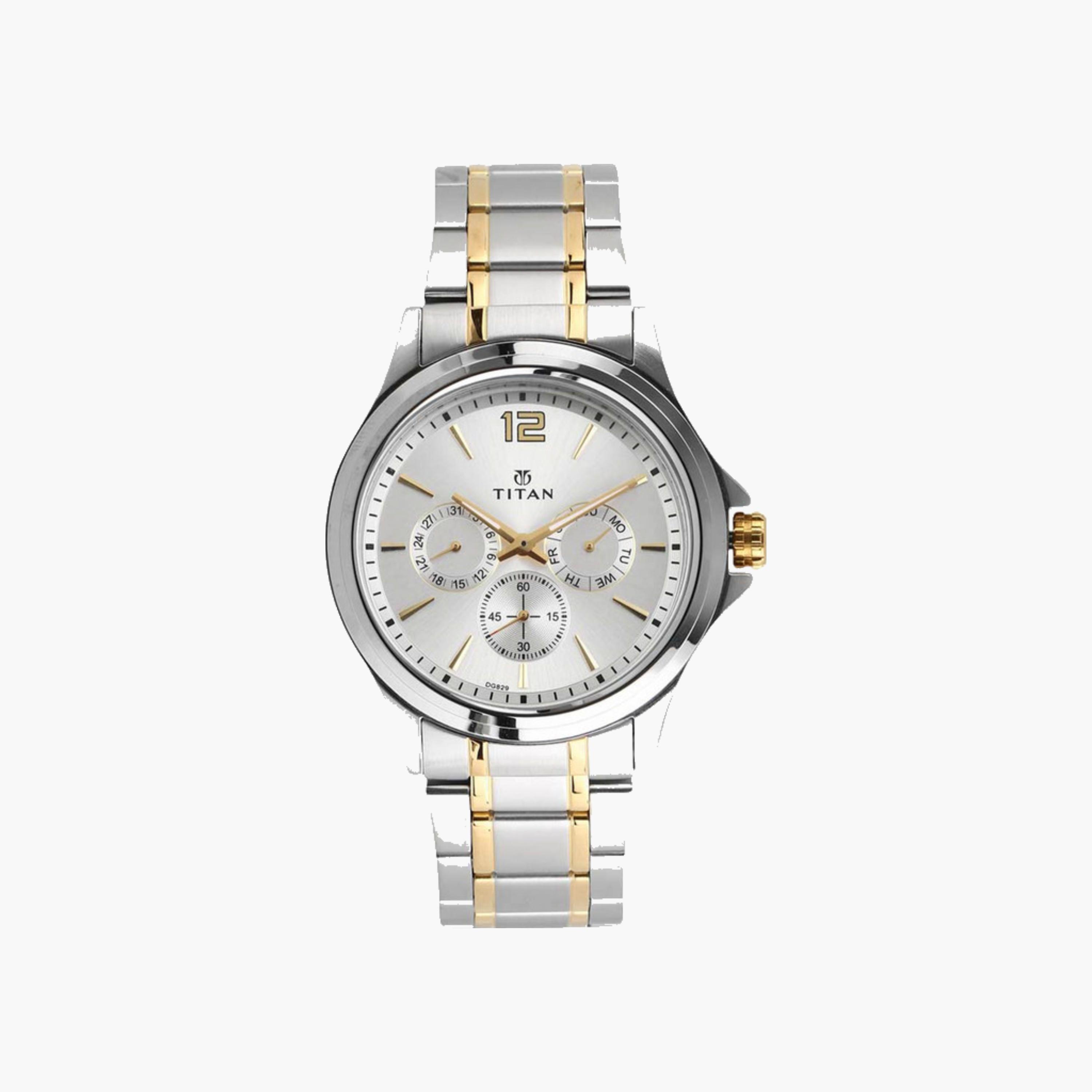 Two-Tone Stainless Steel Watch-men-watchesandjewellery-watches-image-1