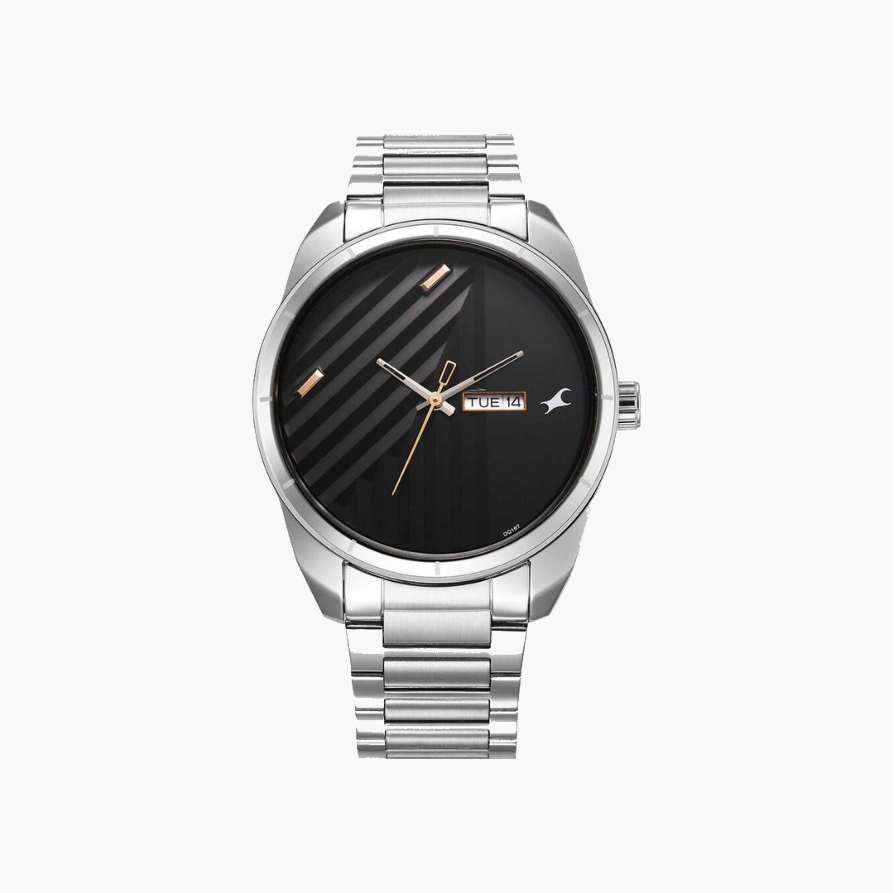 Silver Stainless Steel Watch-men-watchesandjewellery-watches-image-1