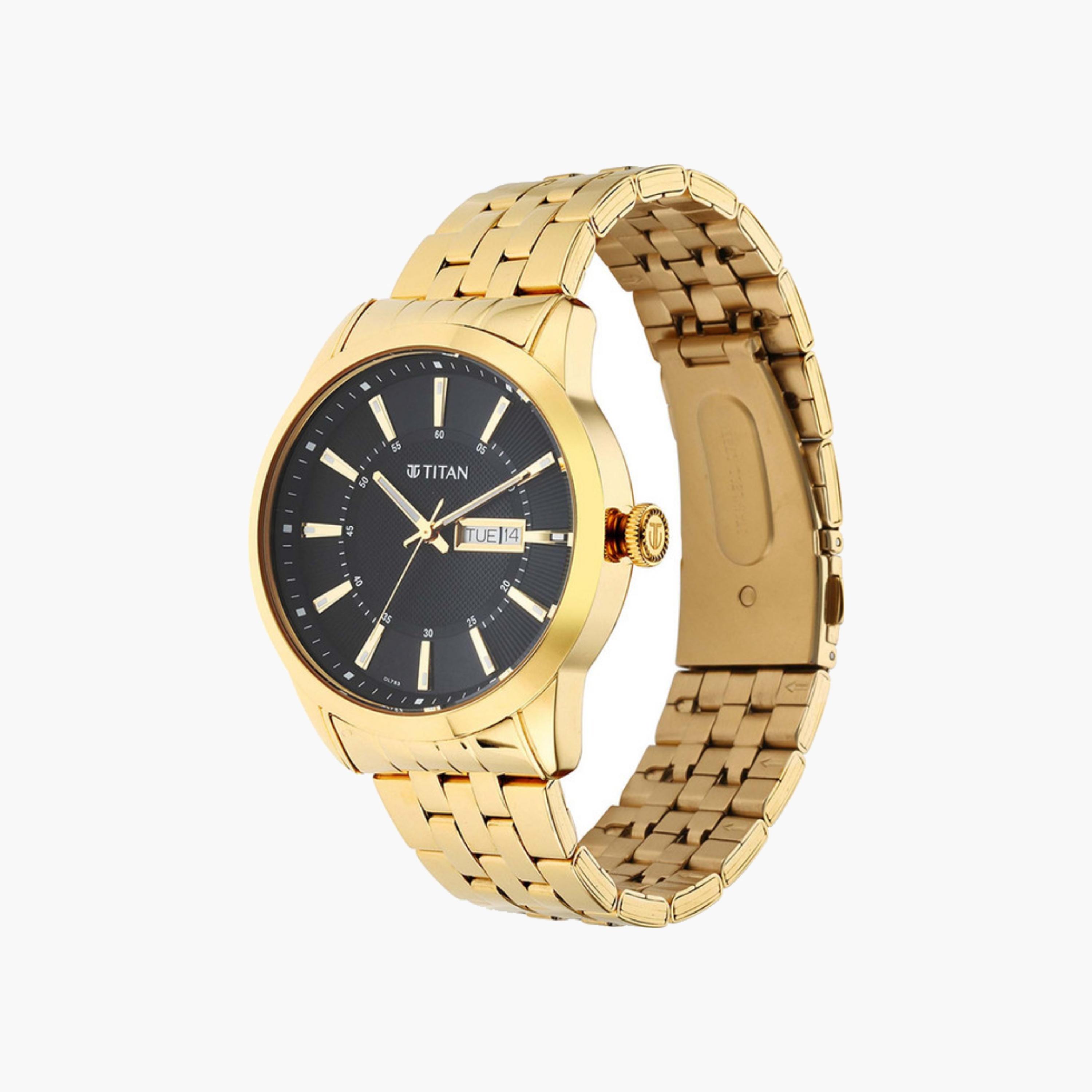 ساعة رجالية ذهبية من الستانلس ستيل-men-watchesandjewellery-watches-image-3