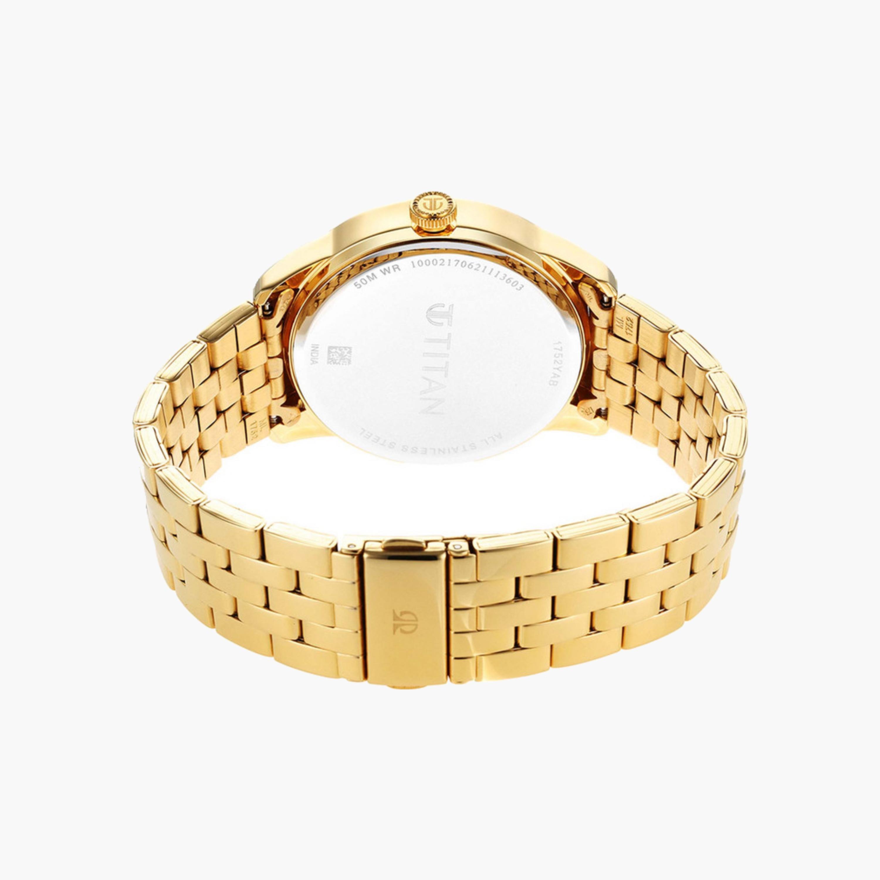 ساعة رجالية ذهبية من الستانلس ستيل-men-watchesandjewellery-watches-image-5