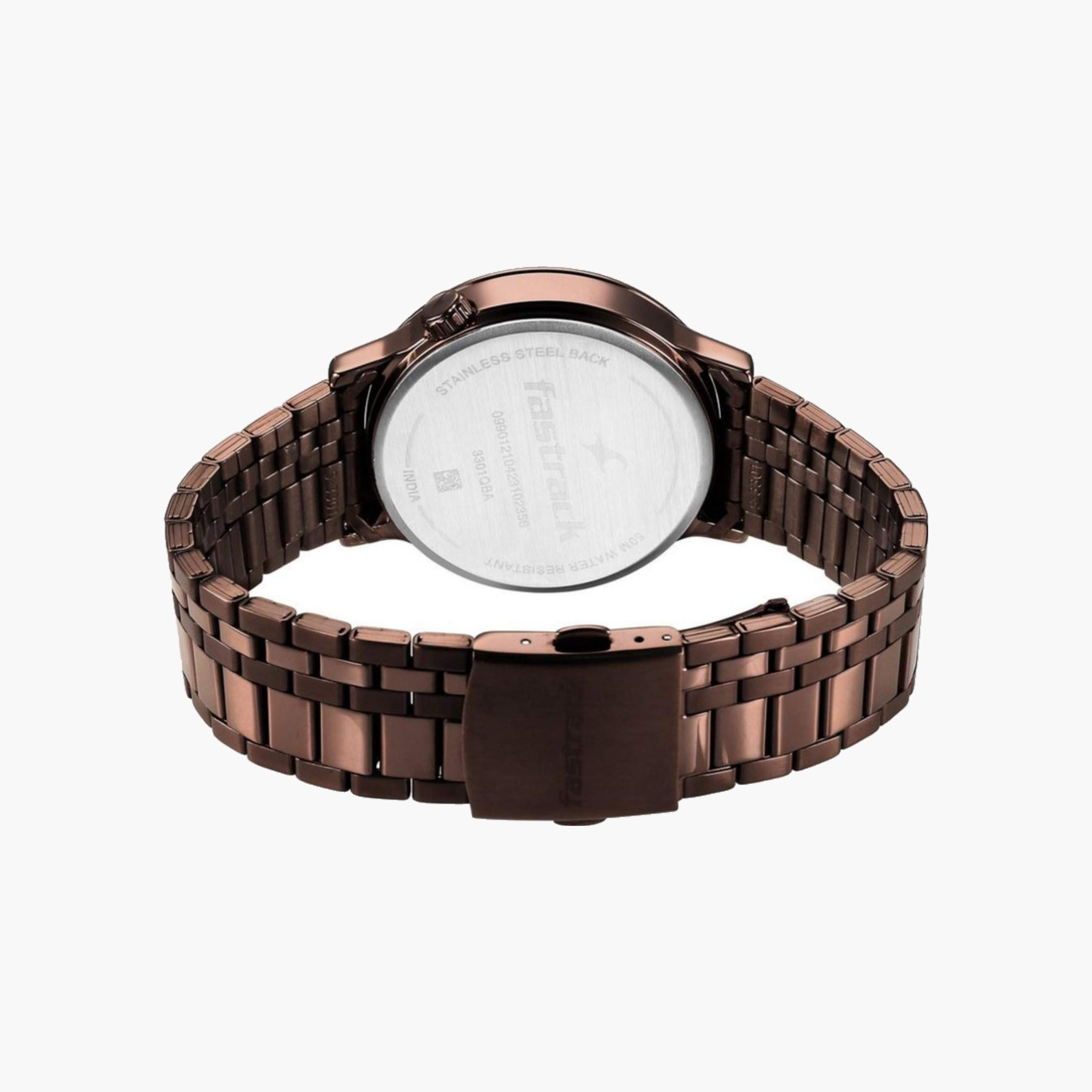 Brown Stainless Steel Watch-men-watchesandjewellery-watches-image-2