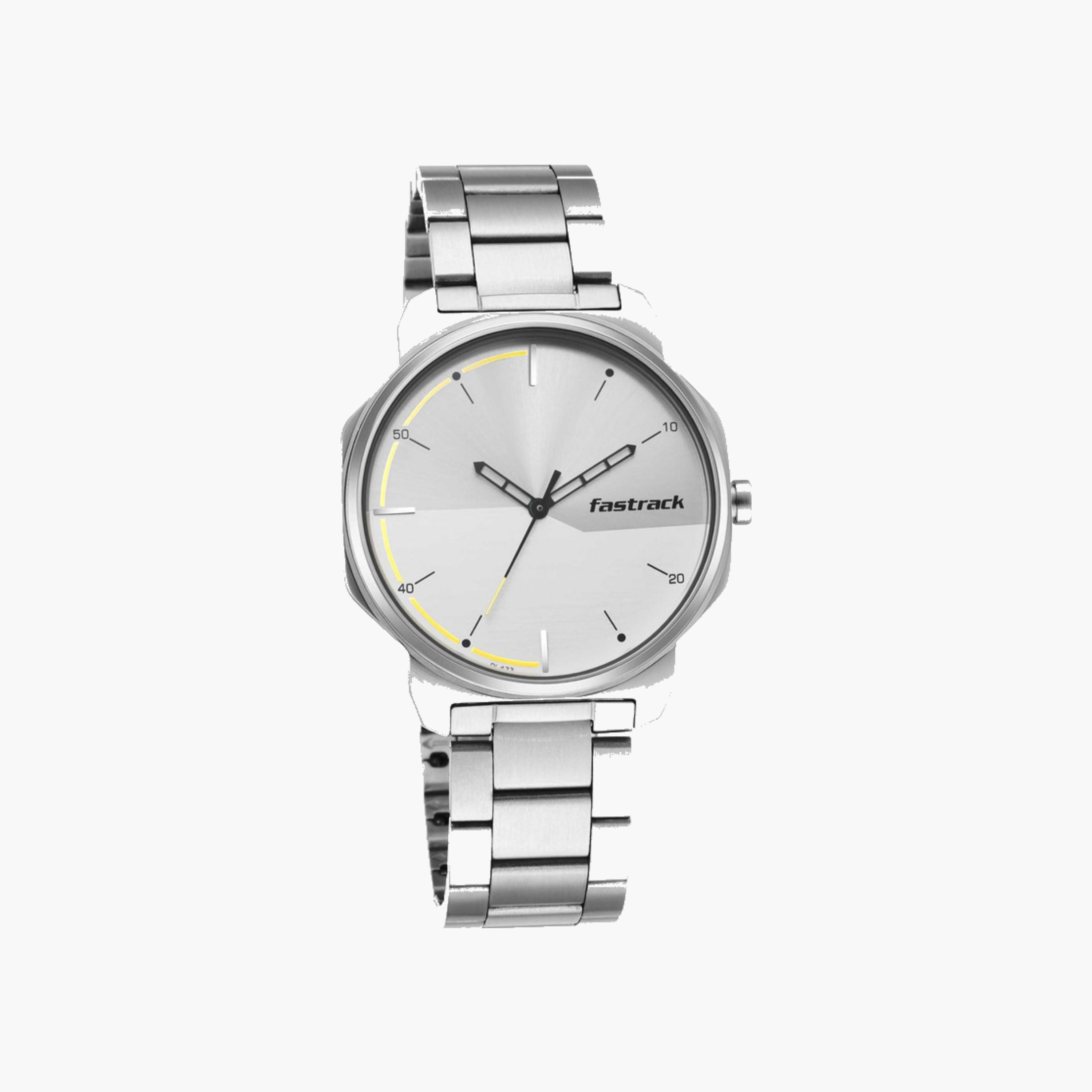 Analog Watch with Metal Strap-men-watchesandjewellery-watches-image-1
