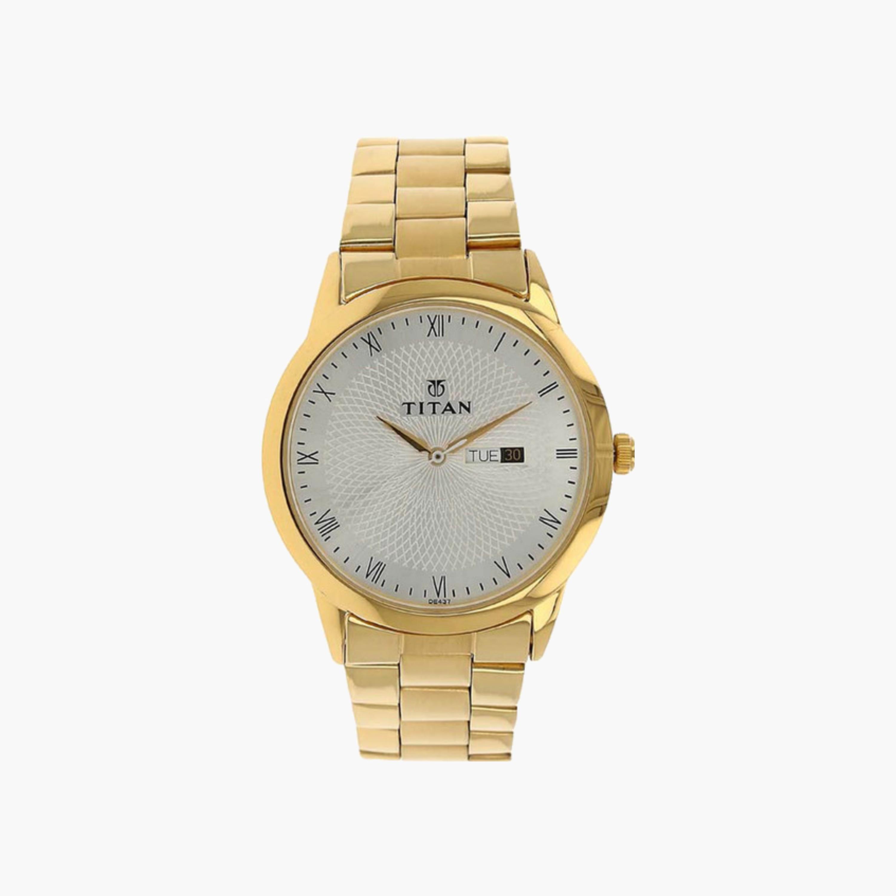 Gold Stainless Steel Men's Watch-men-watchesandjewellery-watches-image-1