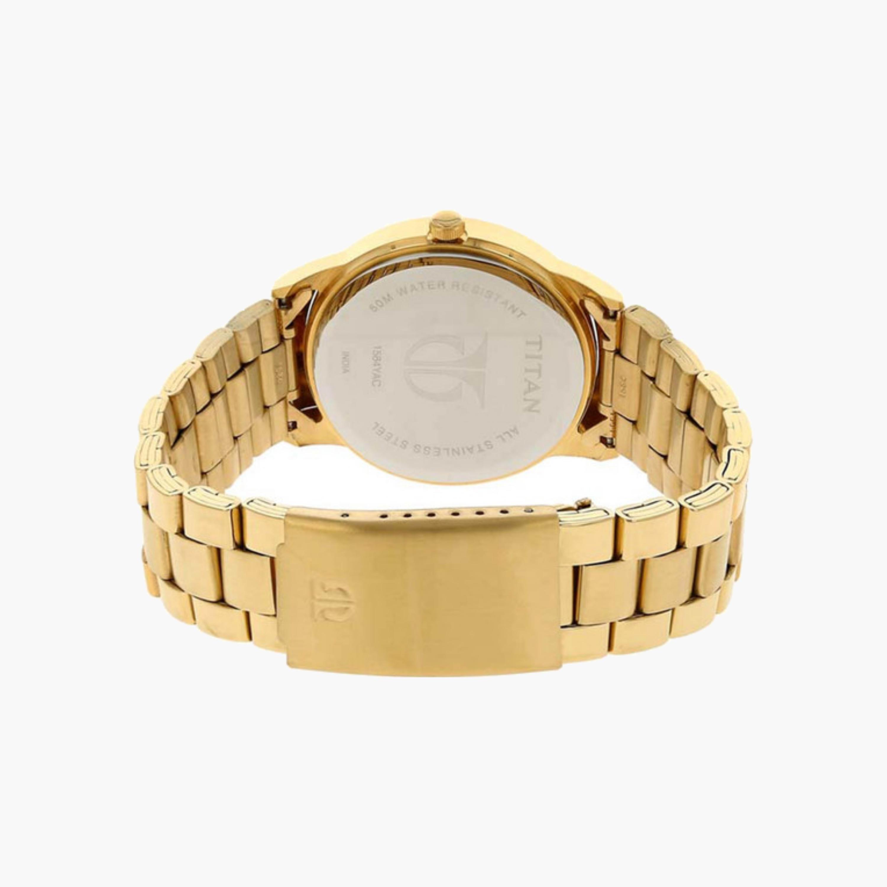 Gold Stainless Steel Men's Watch-men-watchesandjewellery-watches-image-2