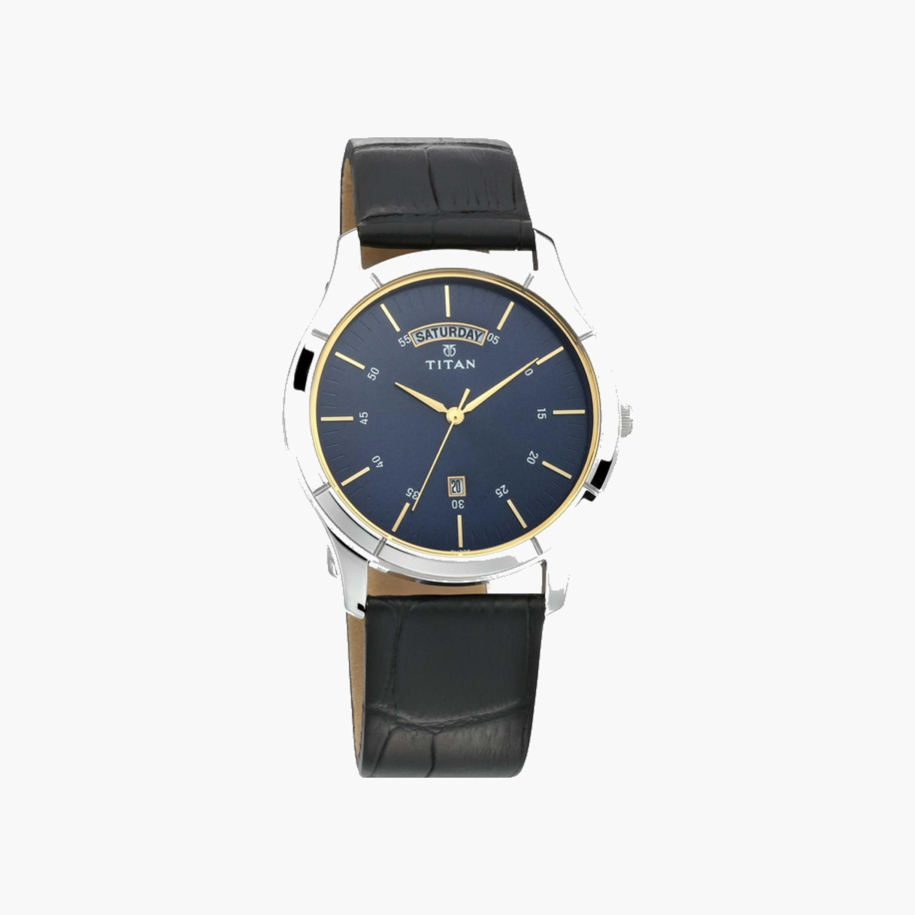 Classic Analog Watch with Leather Strap-men-watchesandjewellery-watches-image-1