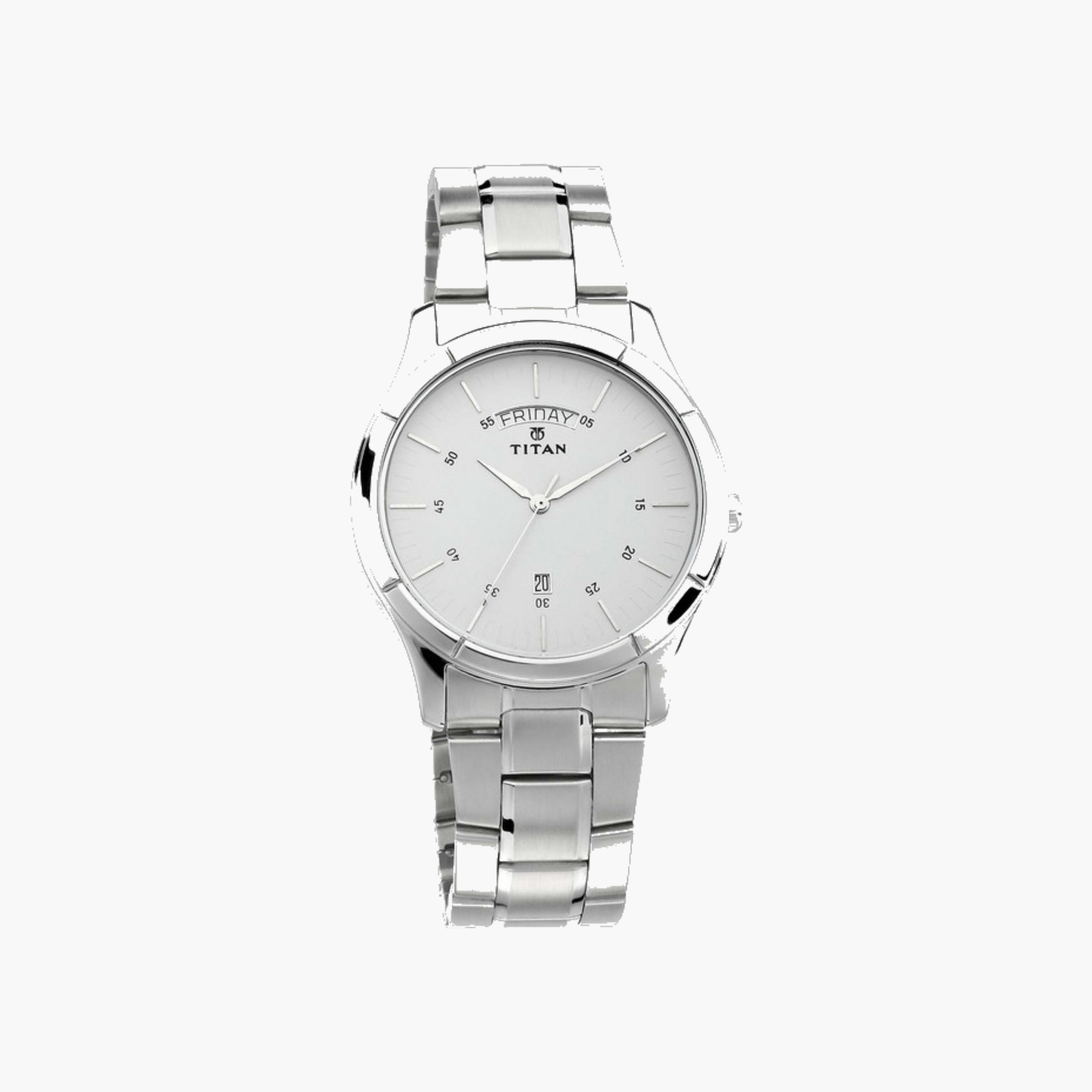 ساعة رجالية أنالوج من الستانلس ستيل-men-watchesandjewellery-watches-image-1