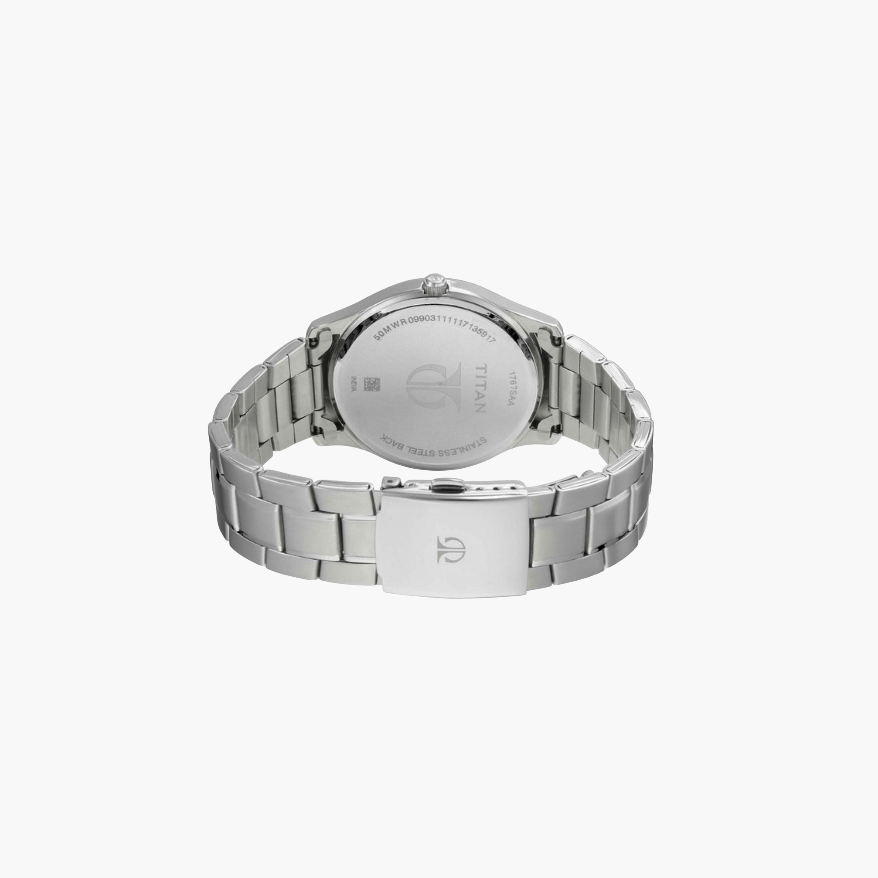 ساعة رجالية أنالوج من الستانلس ستيل-men-watchesandjewellery-watches-image-2