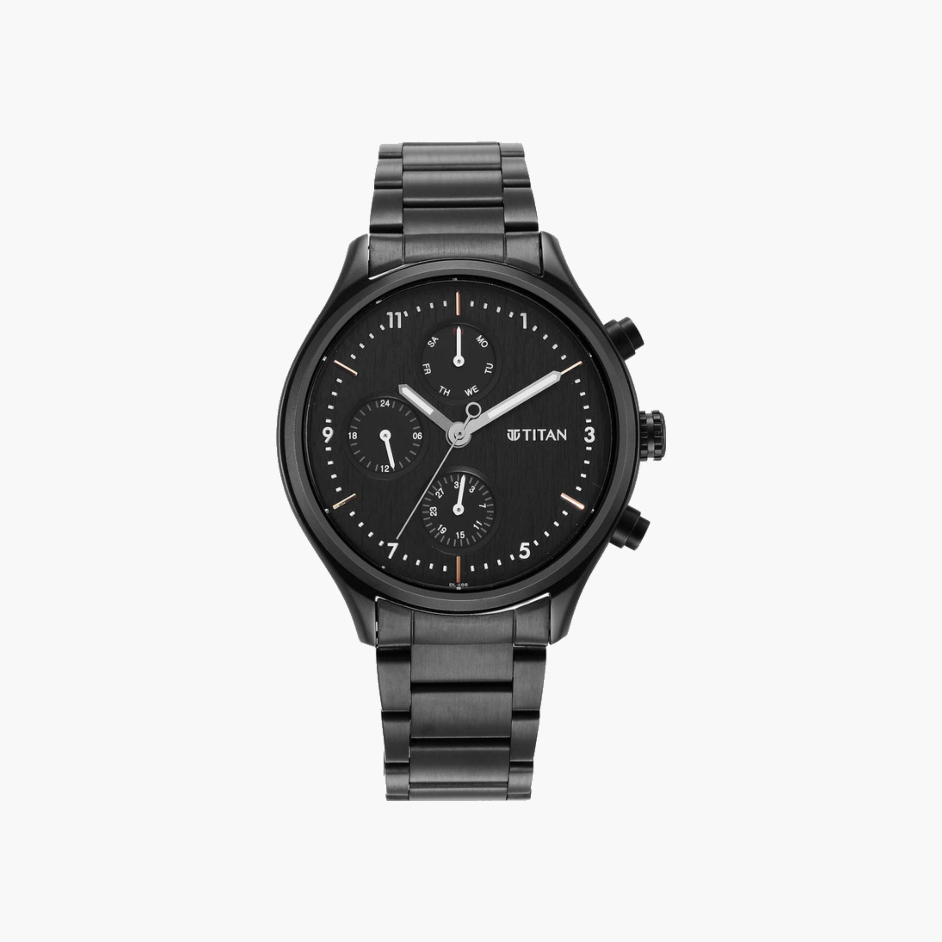 Black Dial Multifunction Men's Watch-men-watchesandjewellery-watches-image-2