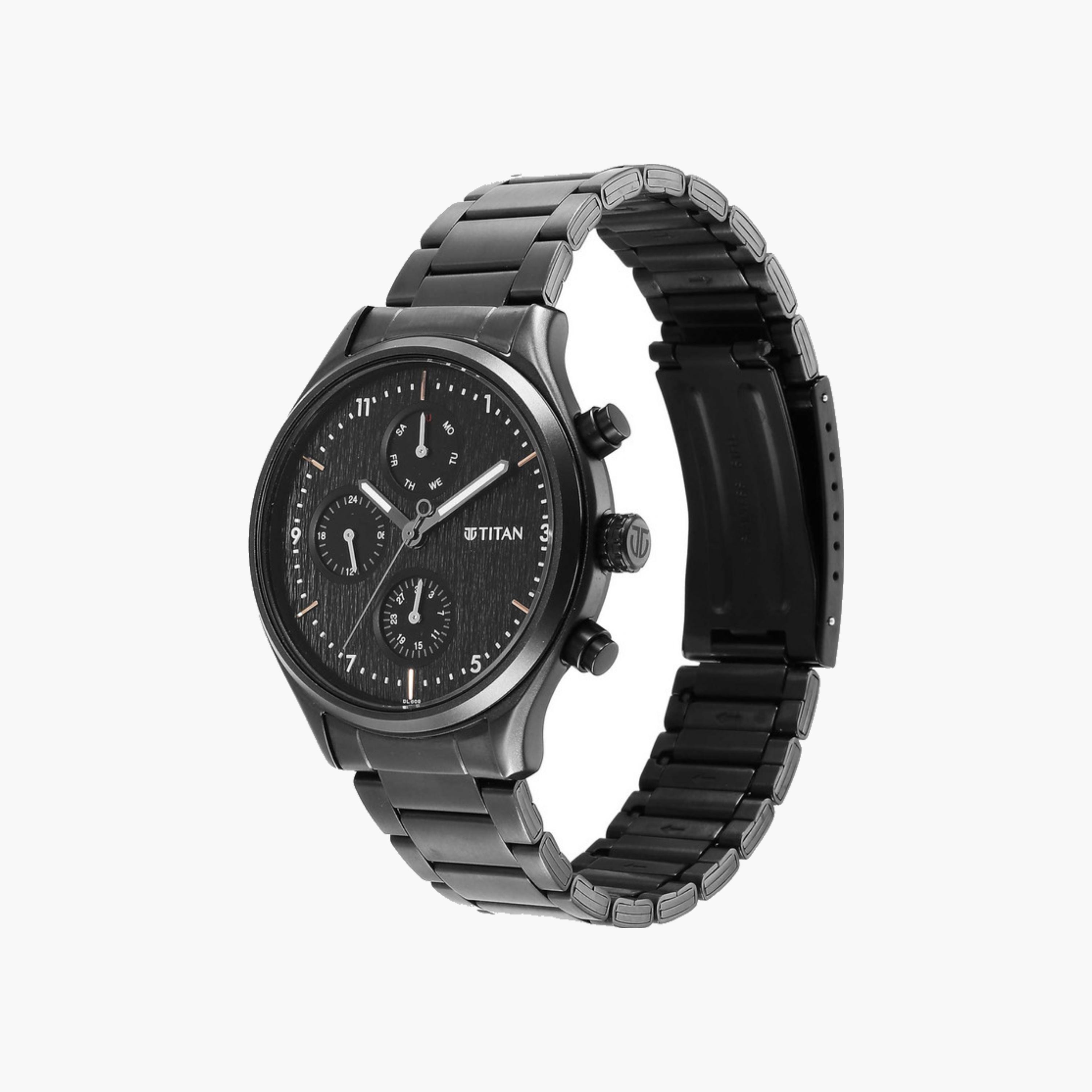 Black Dial Multifunction Men's Watch-men-watchesandjewellery-watches-image-3