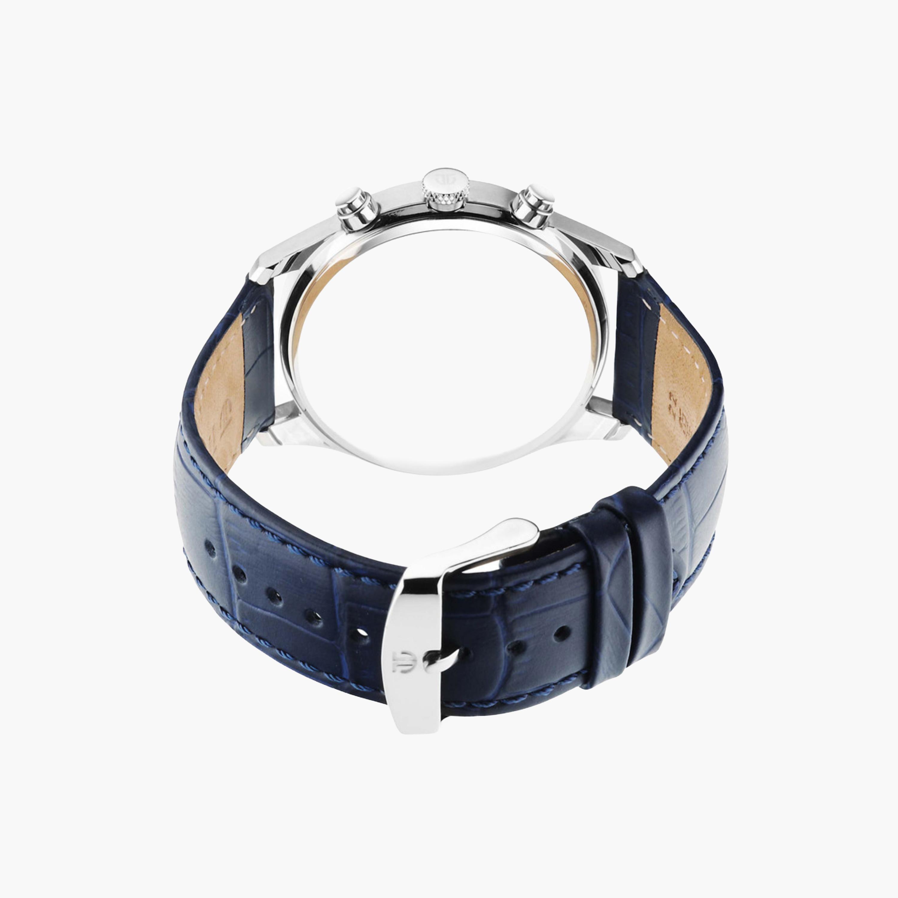 Chronograph Watch Blue Leather Strap-men-watchesandjewellery-watches-image-3