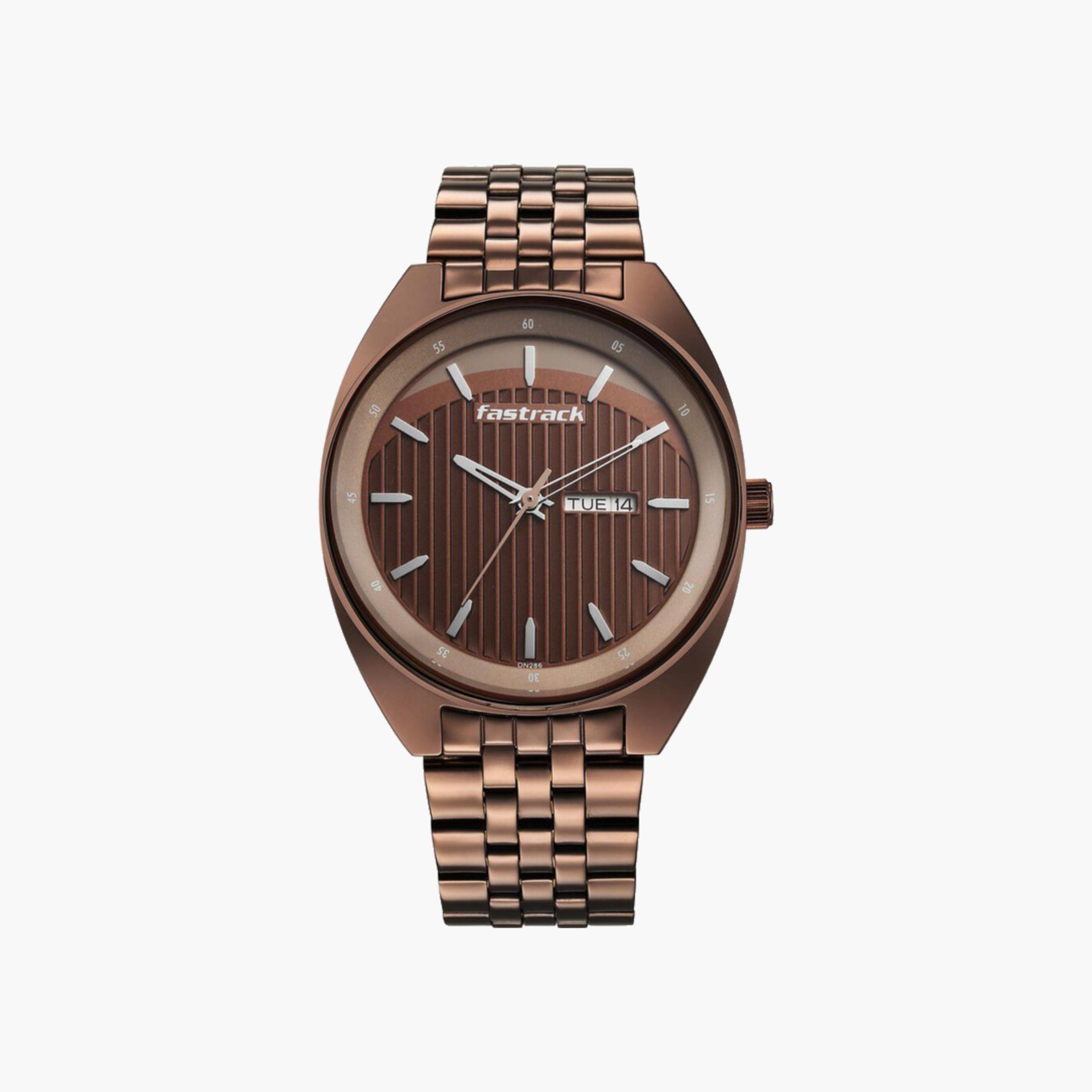 Brown Dial Metal Strap Watch-men-watchesandjewellery-watches-image-1
