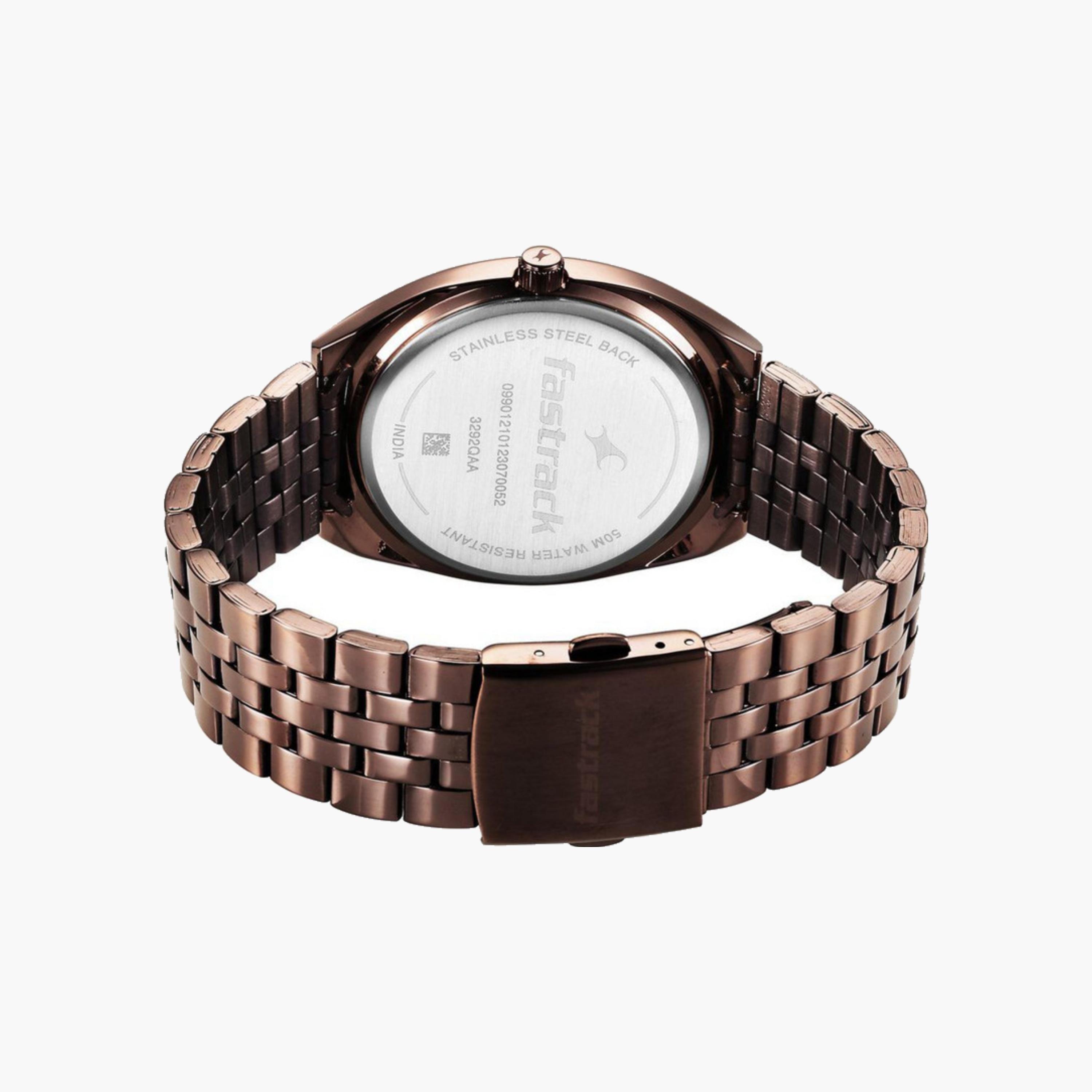 Brown Dial Metal Strap Watch-men-watchesandjewellery-watches-image-4
