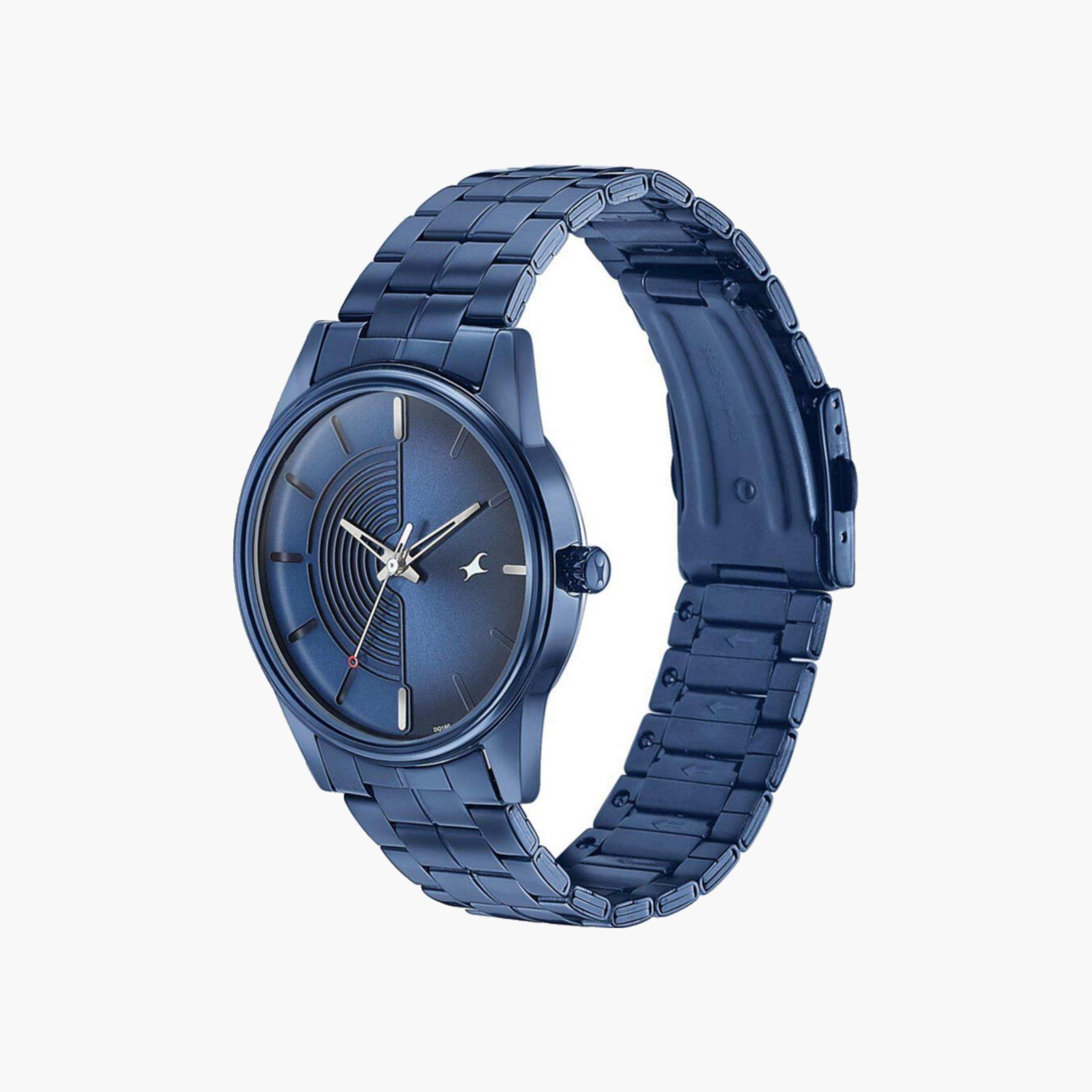 Blue Dial Men's Metal Watch-men-watchesandjewellery-watches-image-2