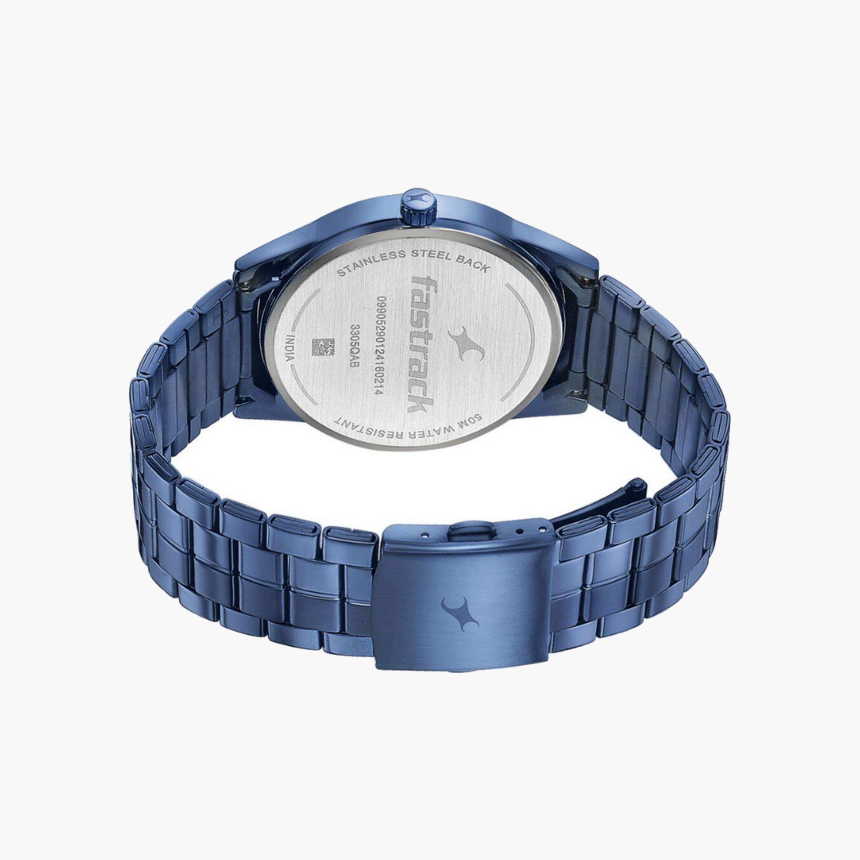 Blue Dial Men's Metal Watch-men-watchesandjewellery-watches-image-4