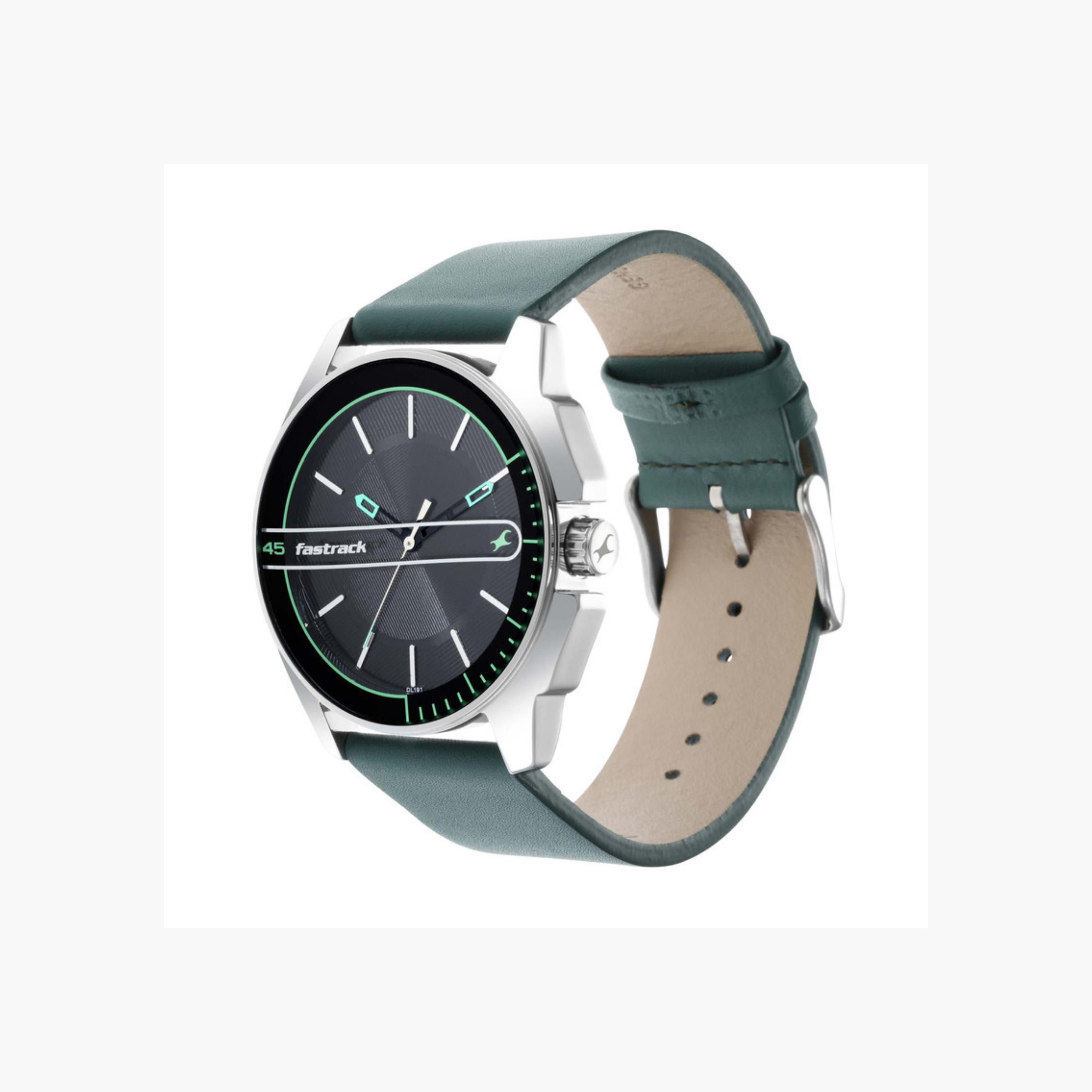 Modern Dial Leather Strap Watch-men-watchesandjewellery-watches-image-3