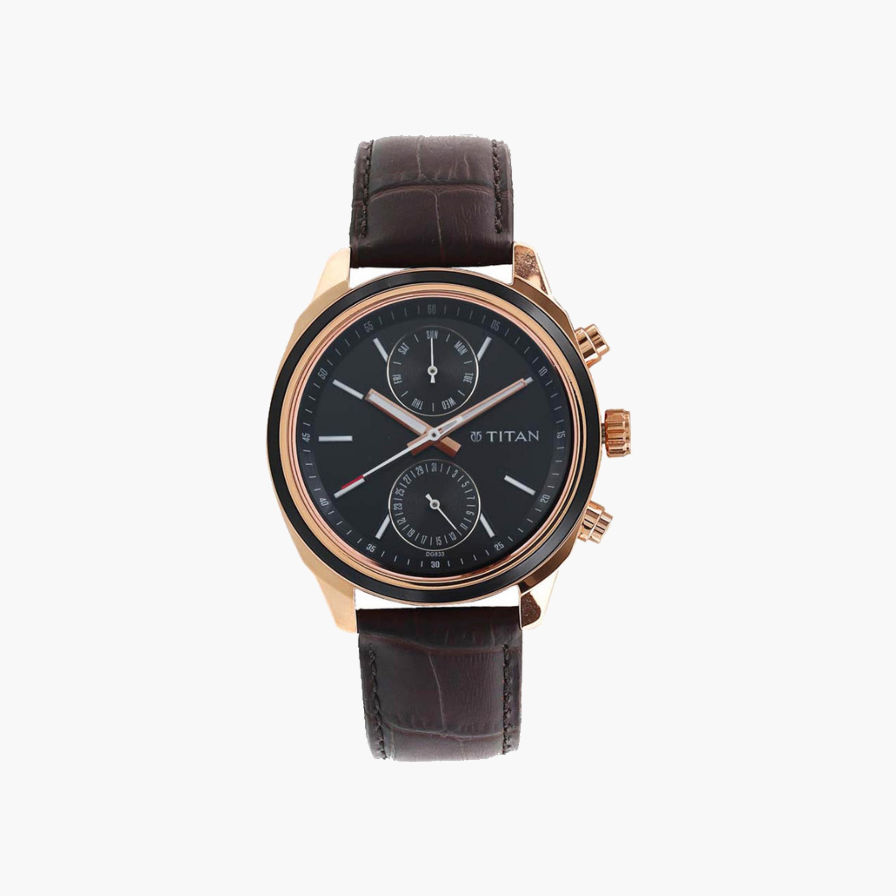 Rose Gold Chronograph Men's Watch-men-watchesandjewellery-watches-image-1