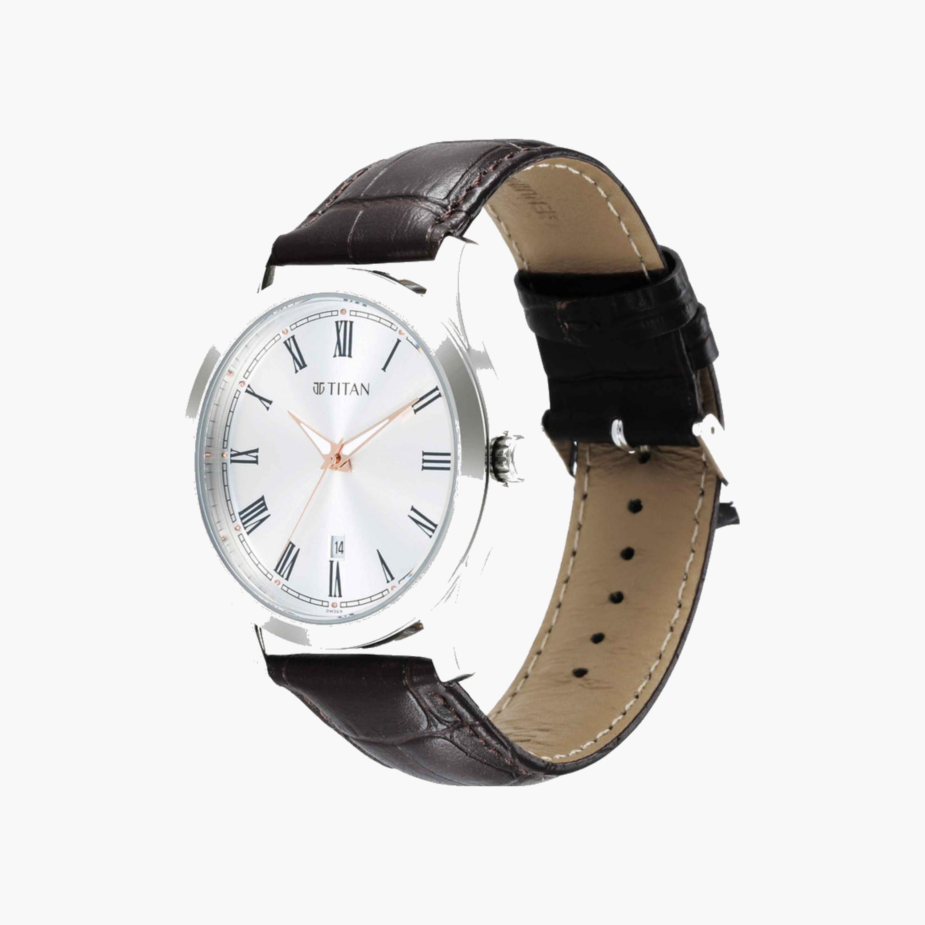 Classic Leather Strap Watch-men-watchesandjewellery-watches-image-3