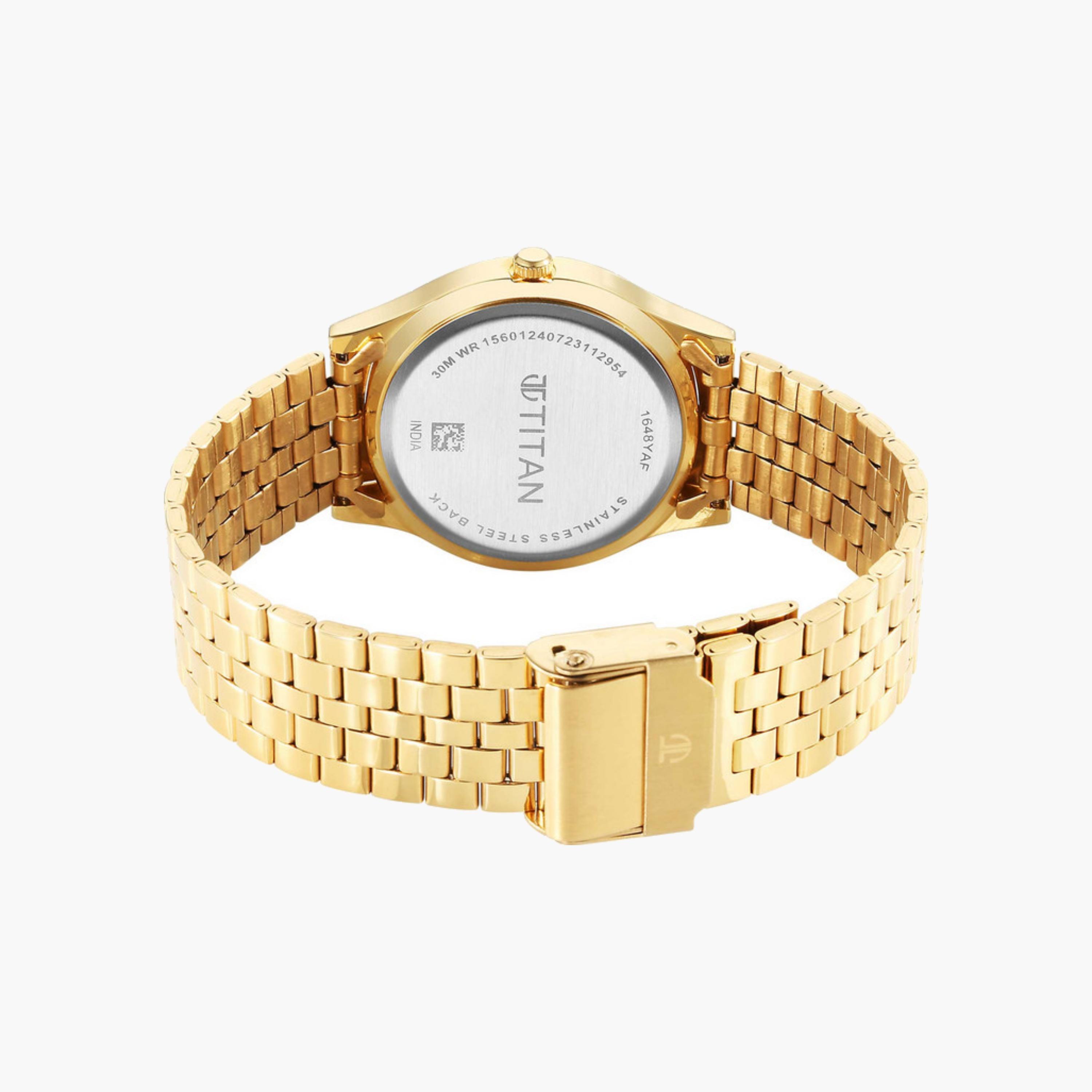 Gold Tone Analogue Watch-men-watchesandjewellery-watches-image-3