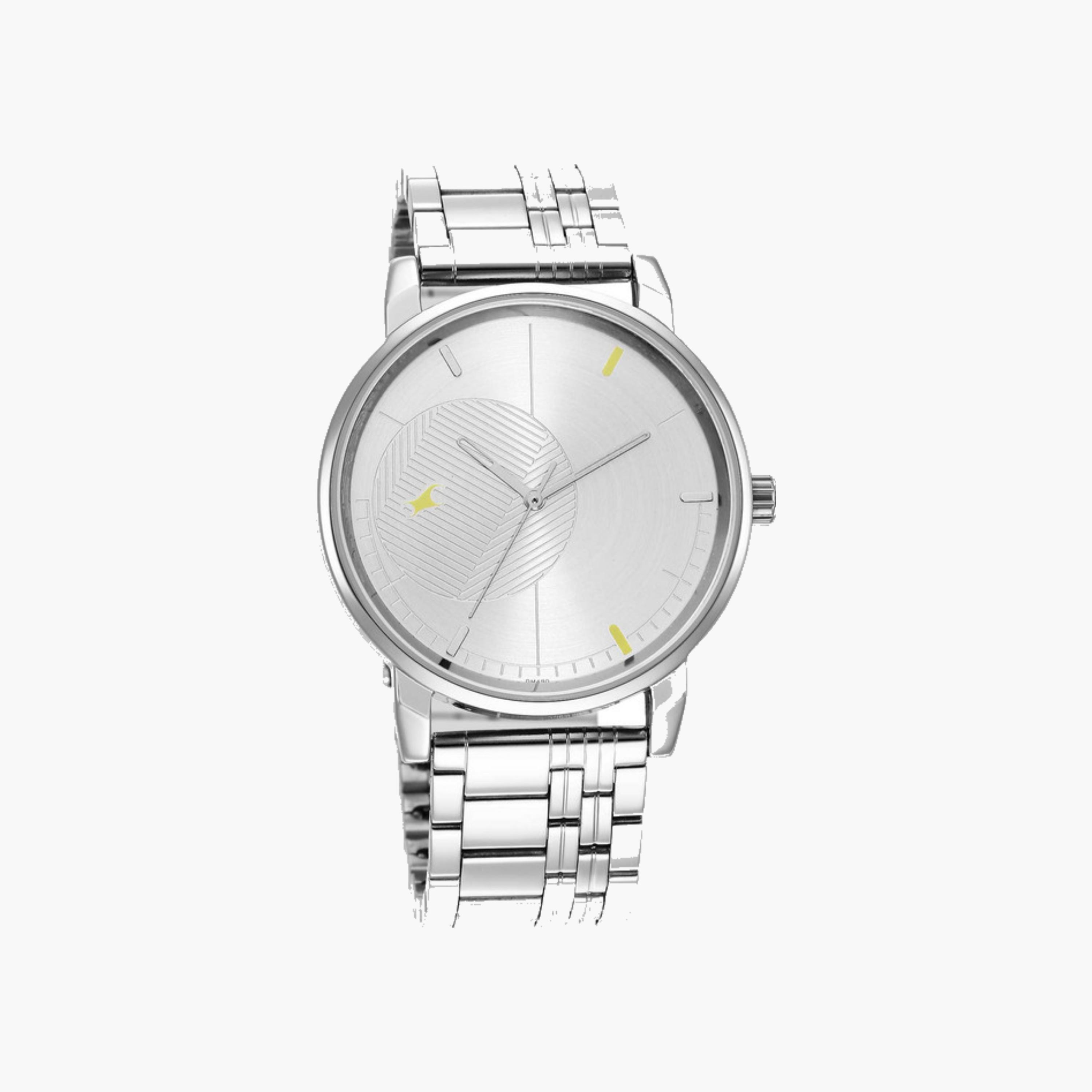 Silver Stainless Steel Men's Watch-men-watchesandjewellery-watches-image-1