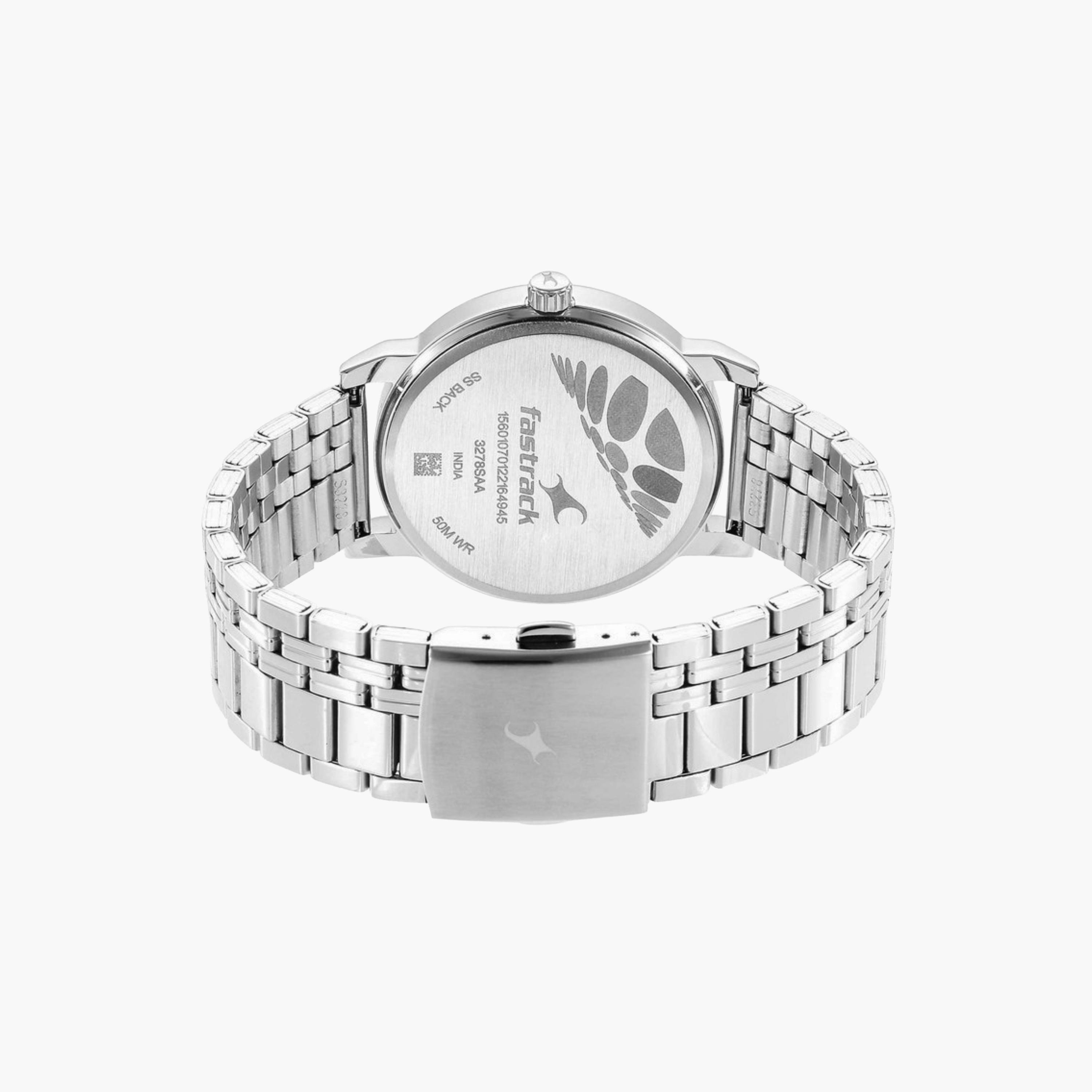 Silver Stainless Steel Men's Watch-men-watchesandjewellery-watches-image-2