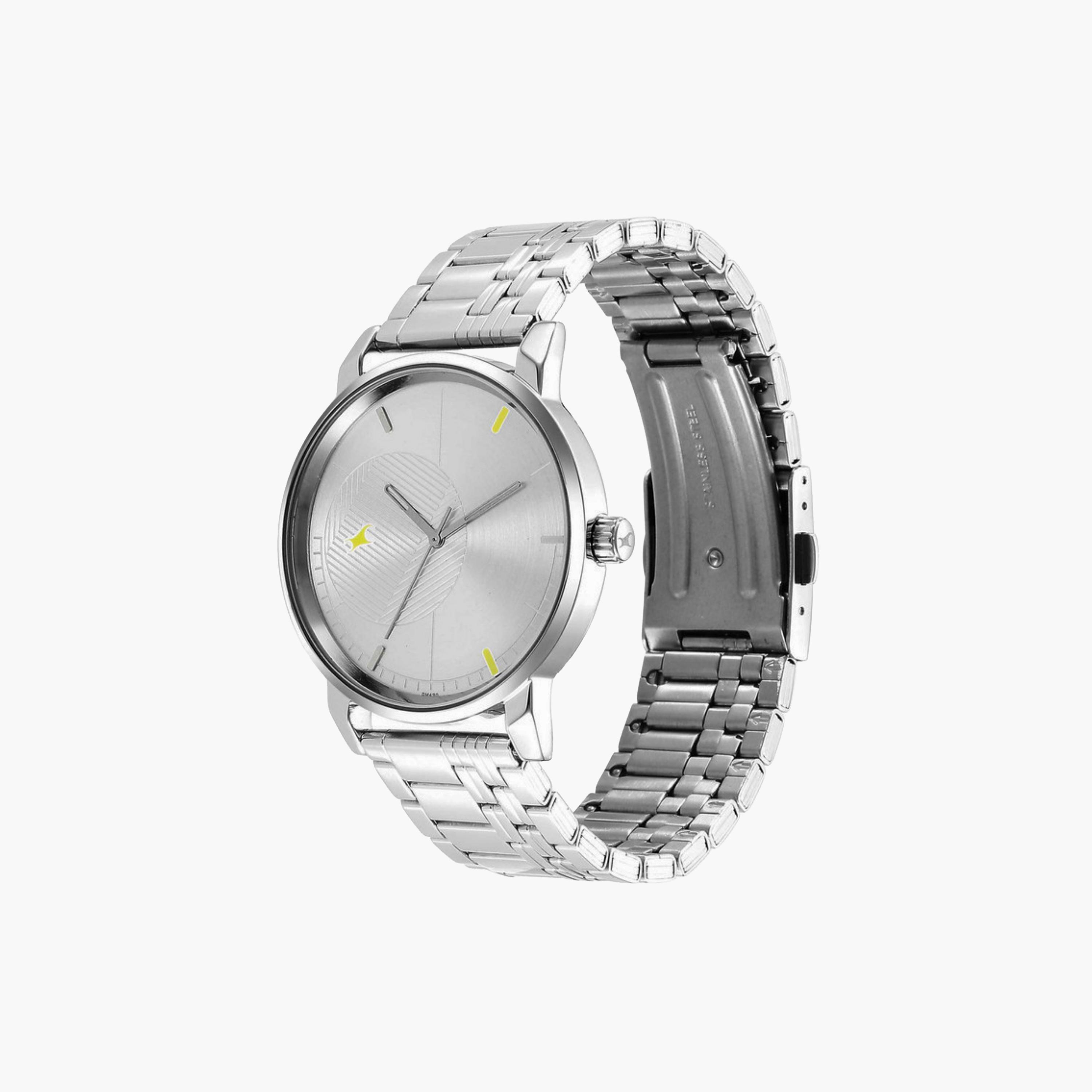 Silver Stainless Steel Men's Watch-men-watchesandjewellery-watches-image-4