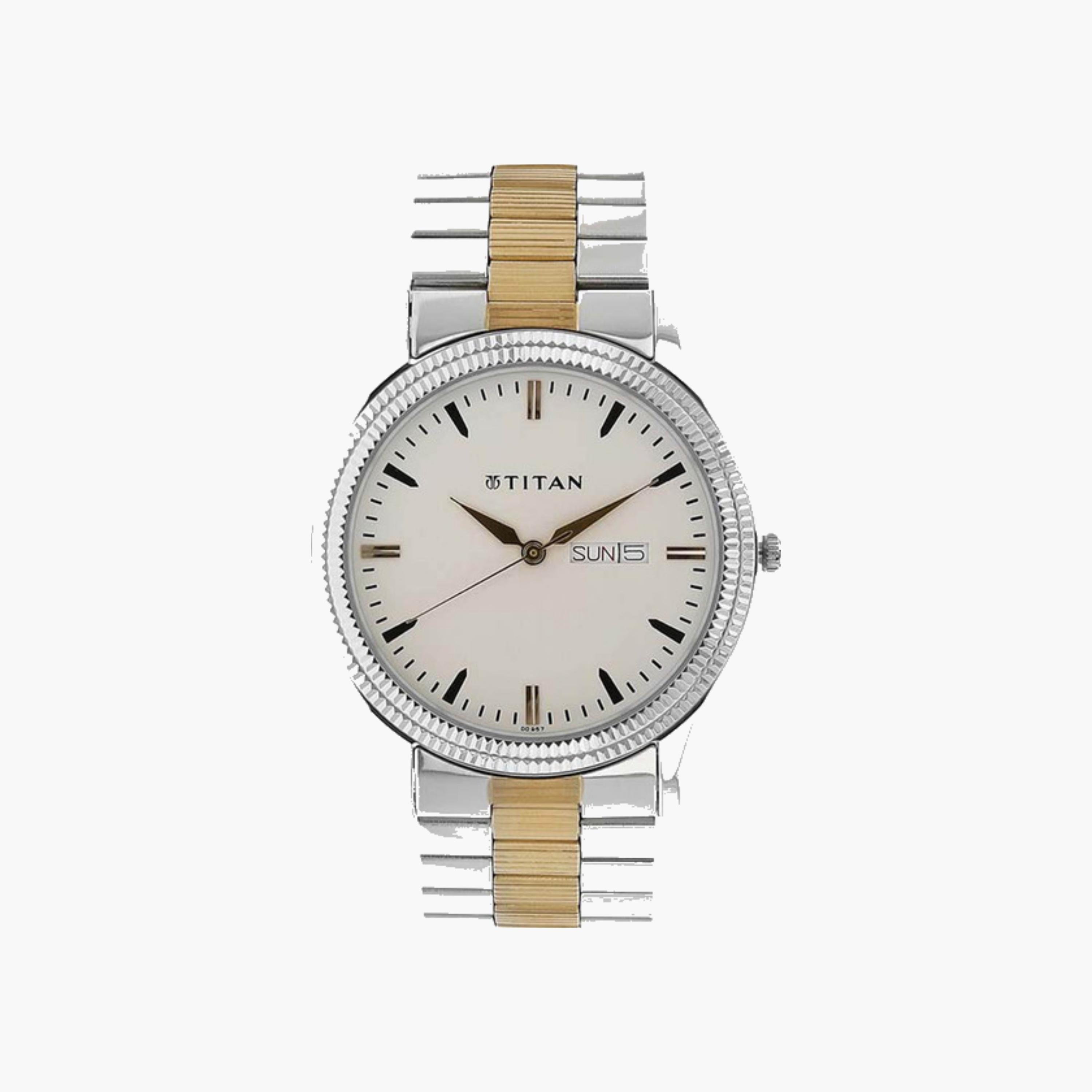 Classic Analog Watch Dual-Tone Bracelet-men-watchesandjewellery-watches-image-1