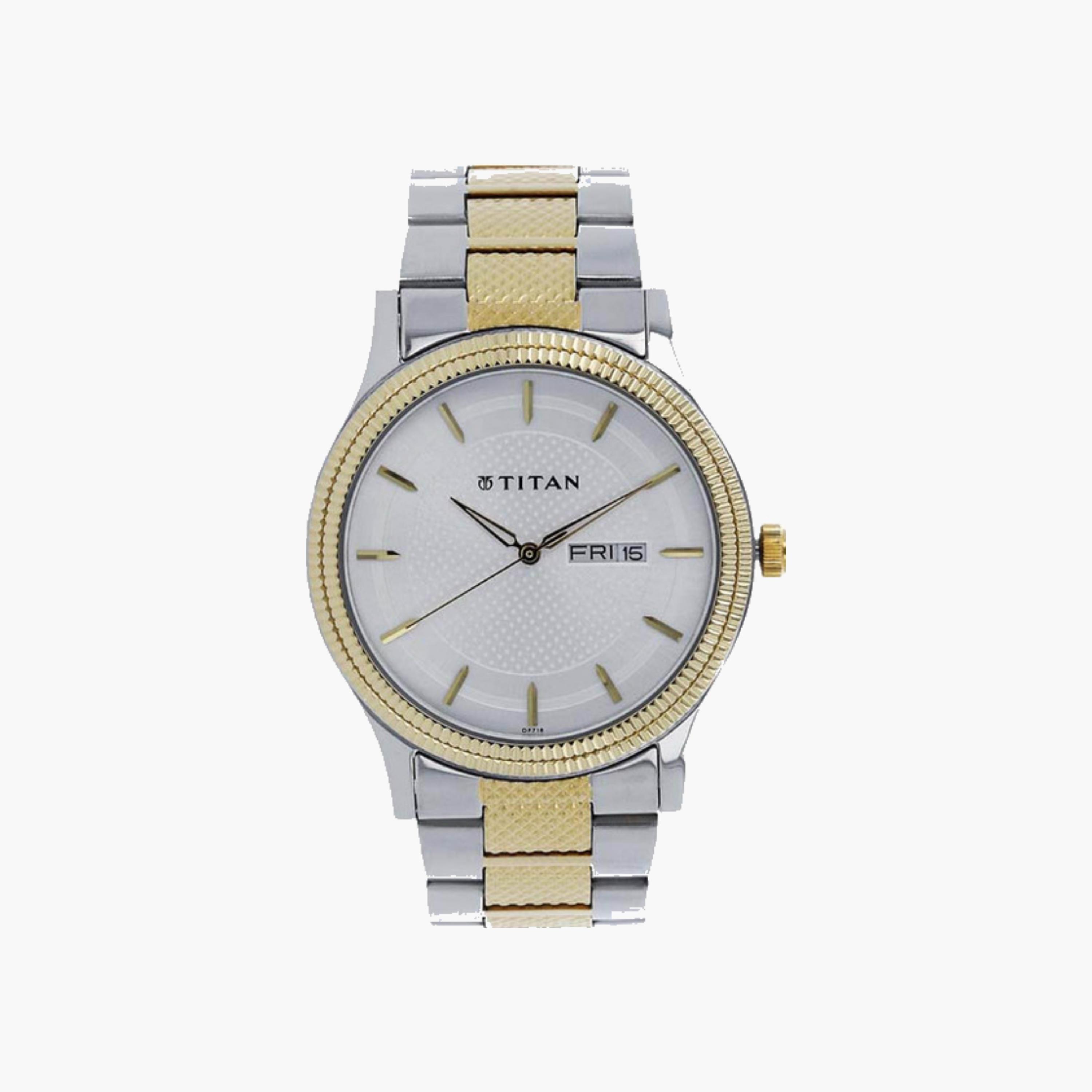 Two-Tone Analog Watch Men-men-watchesandjewellery-watches-image-1