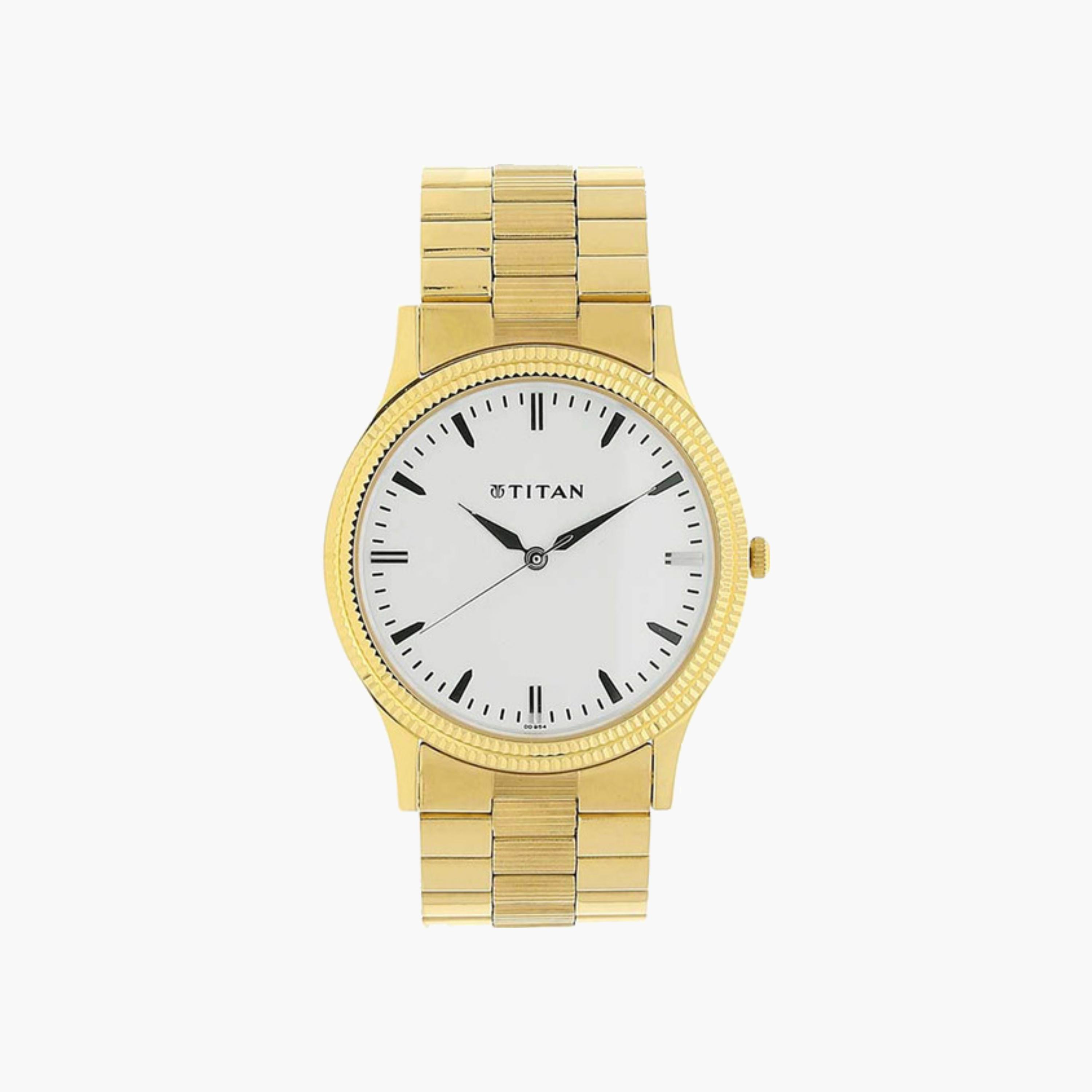 Gold Tone Analogue Watch-men-watchesandjewellery-watches-image-1