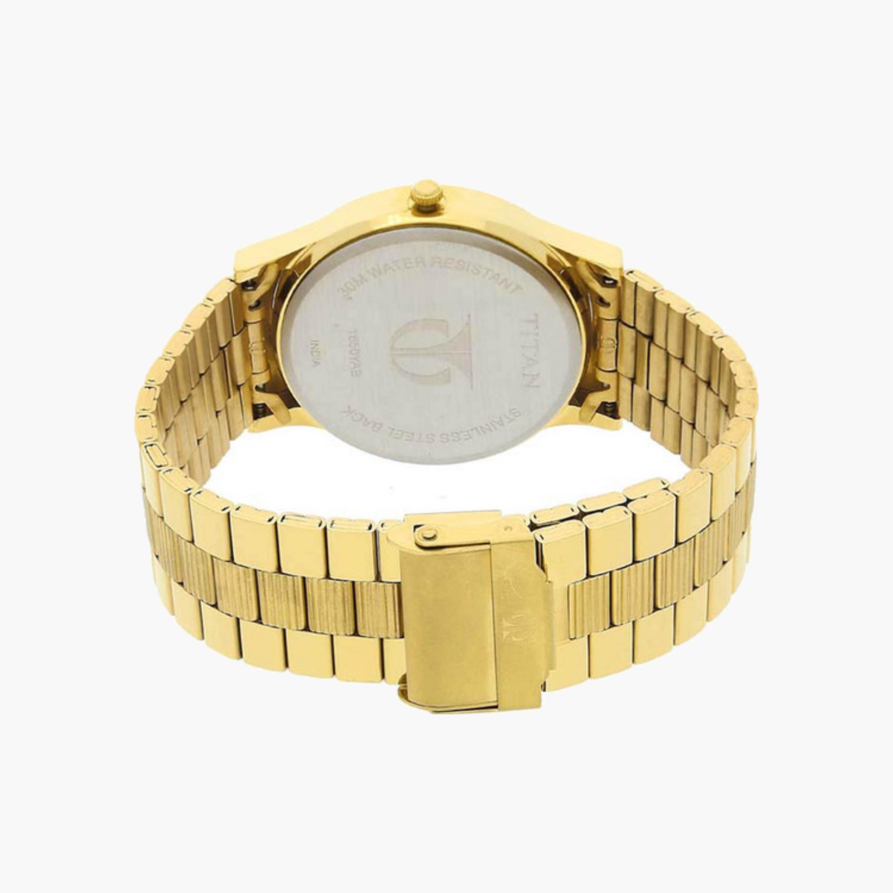 Gold Tone Analogue Watch-men-watchesandjewellery-watches-image-4