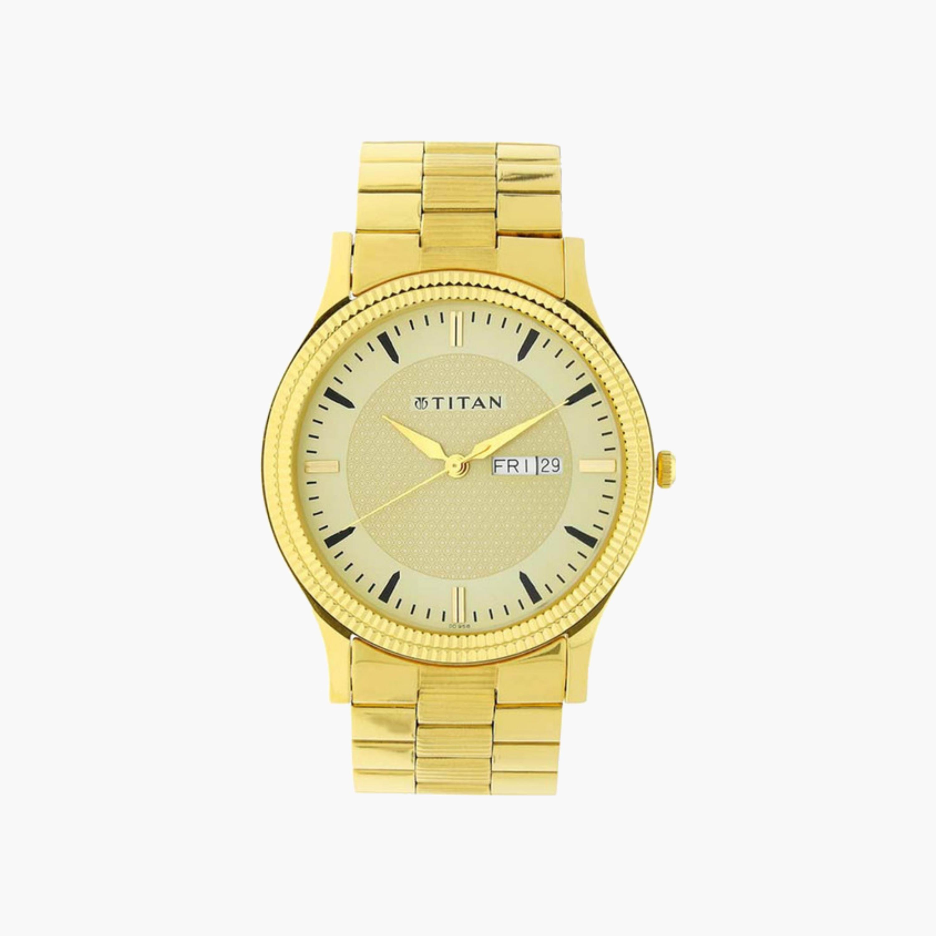 Titan Men's Gold-Tone Watch-men-watchesandjewellery-watches-image-1
