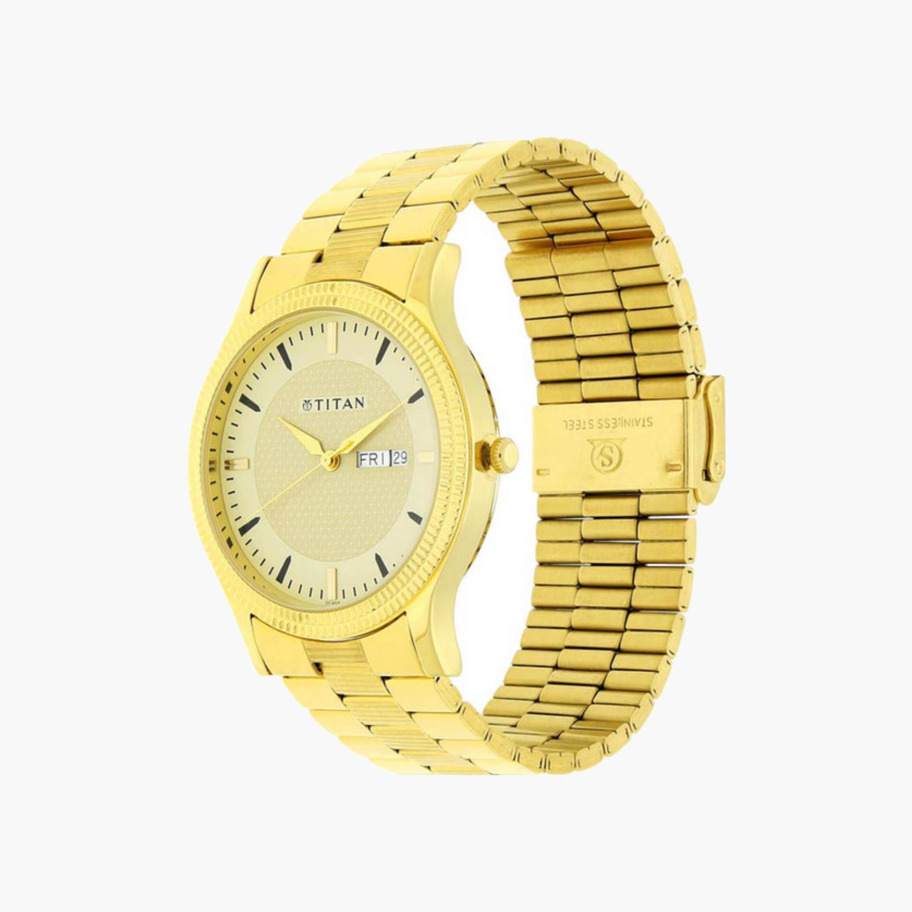 Titan Men's Gold-Tone Watch-men-watchesandjewellery-watches-image-2