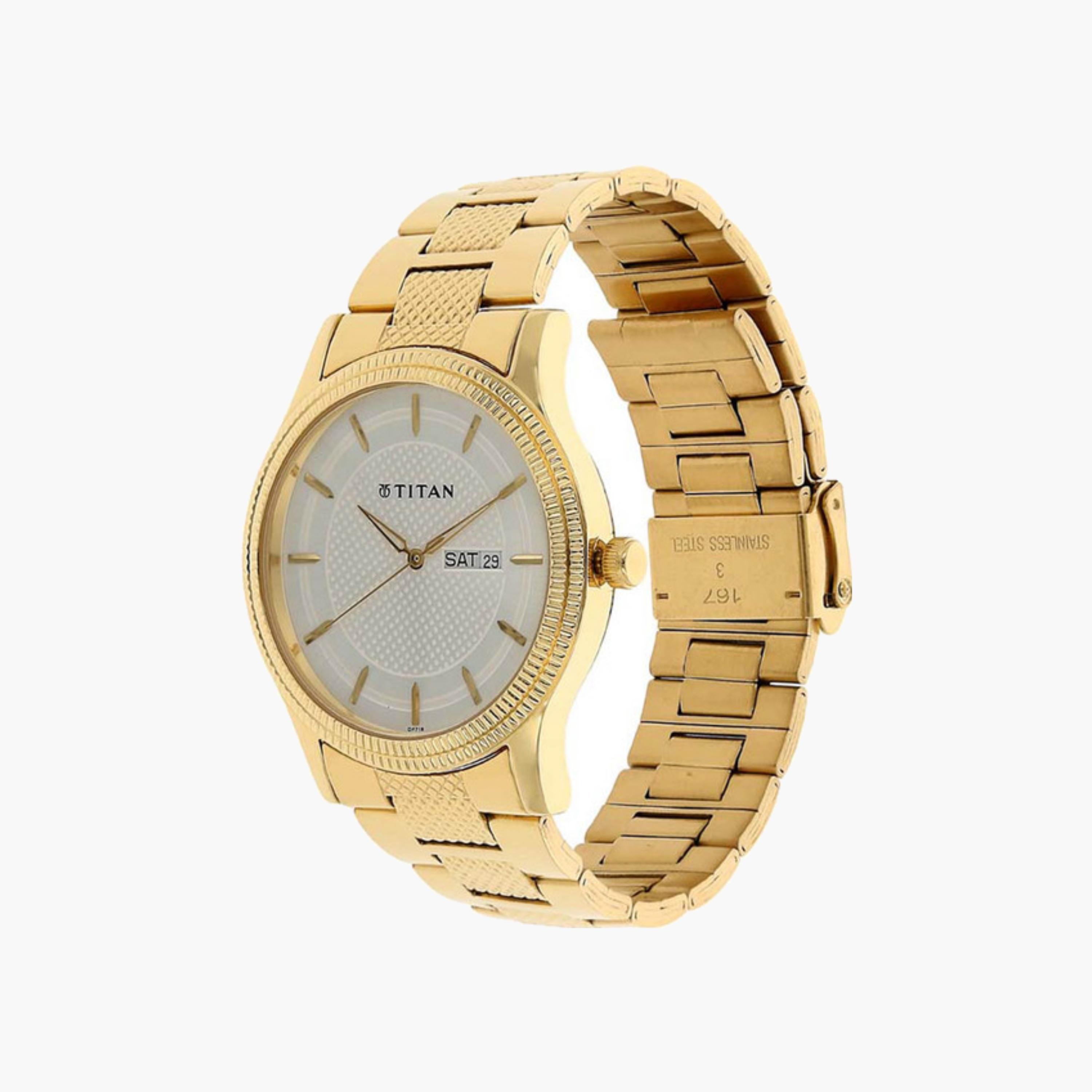 Gold Analogue Watch Day-Date Display-men-watchesandjewellery-watches-image-3