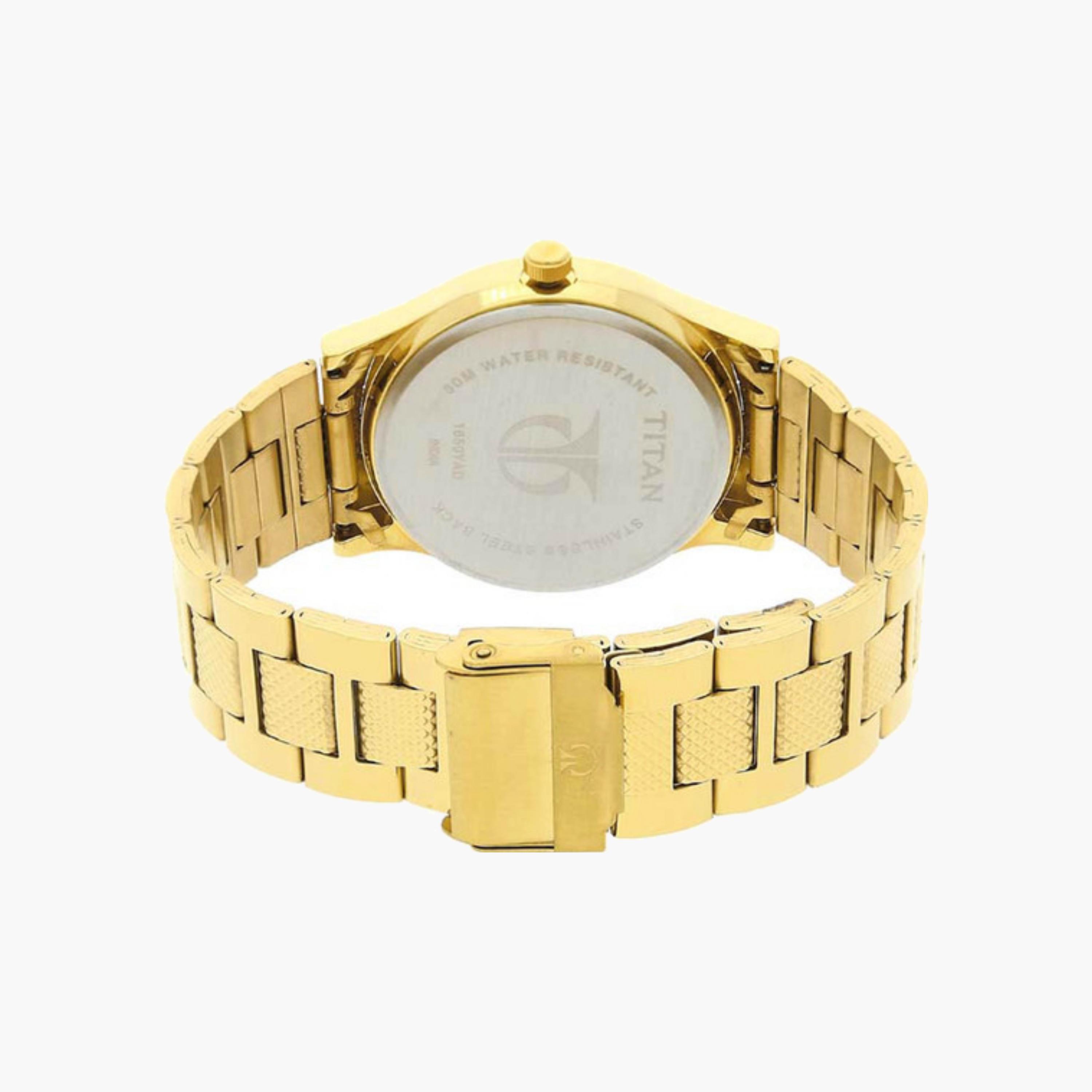 Classic Gold Tone Men's Watch-men-watchesandjewellery-watches-image-5