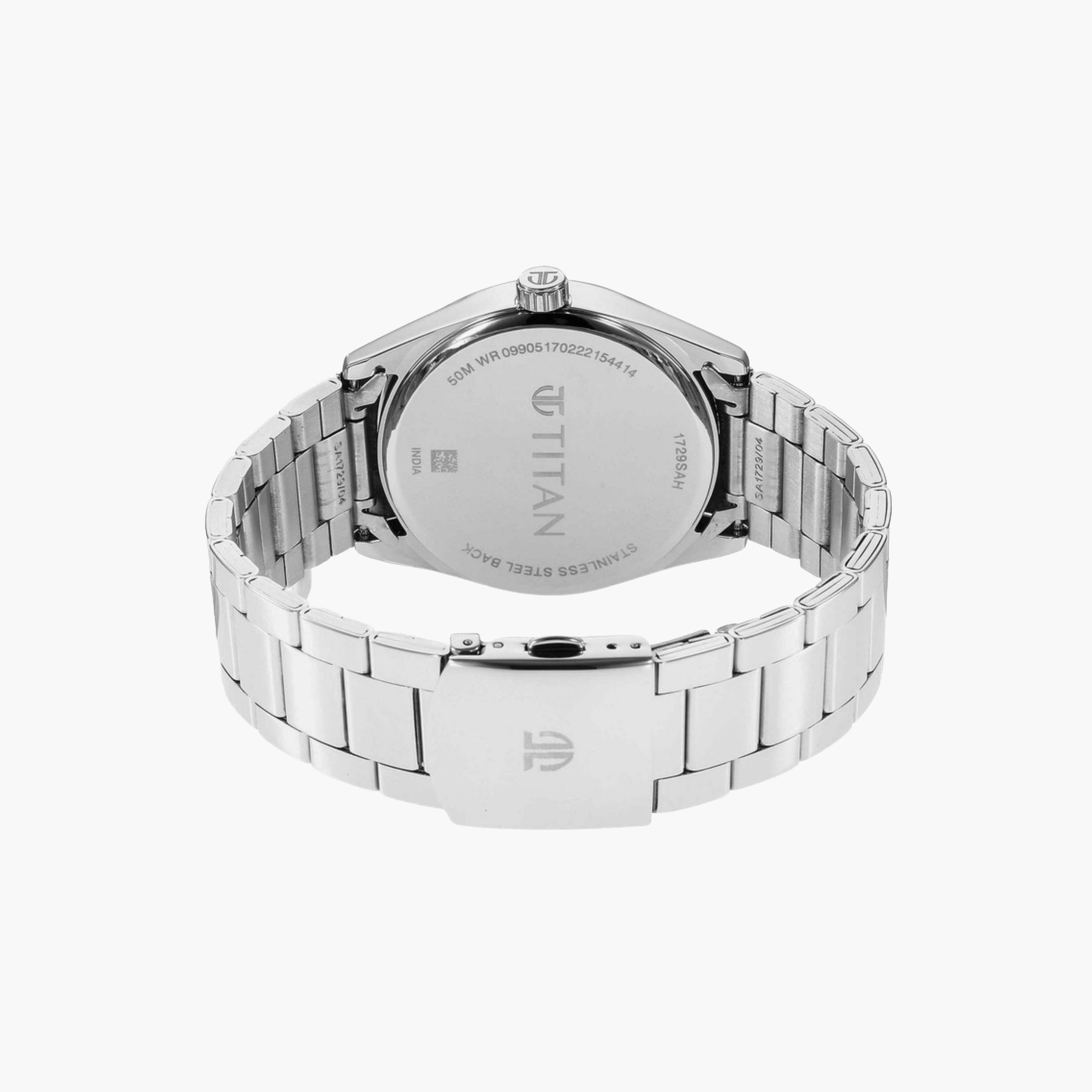 ساعة تايتن رجالية من الستانلس ستيل-men-watchesandjewellery-watches-image-2