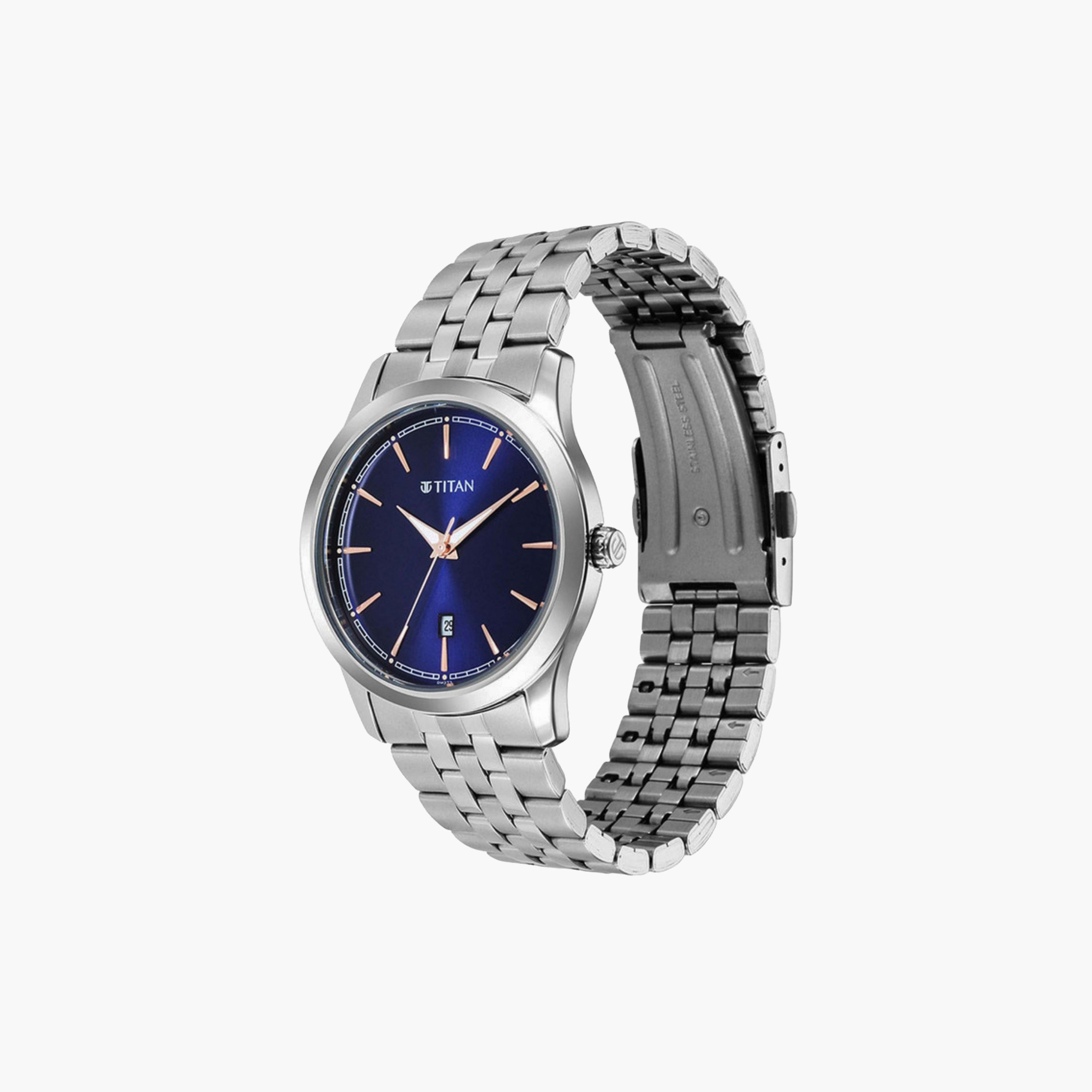 Classic Silver Analogue Watch-men-watchesandjewellery-watches-image-5