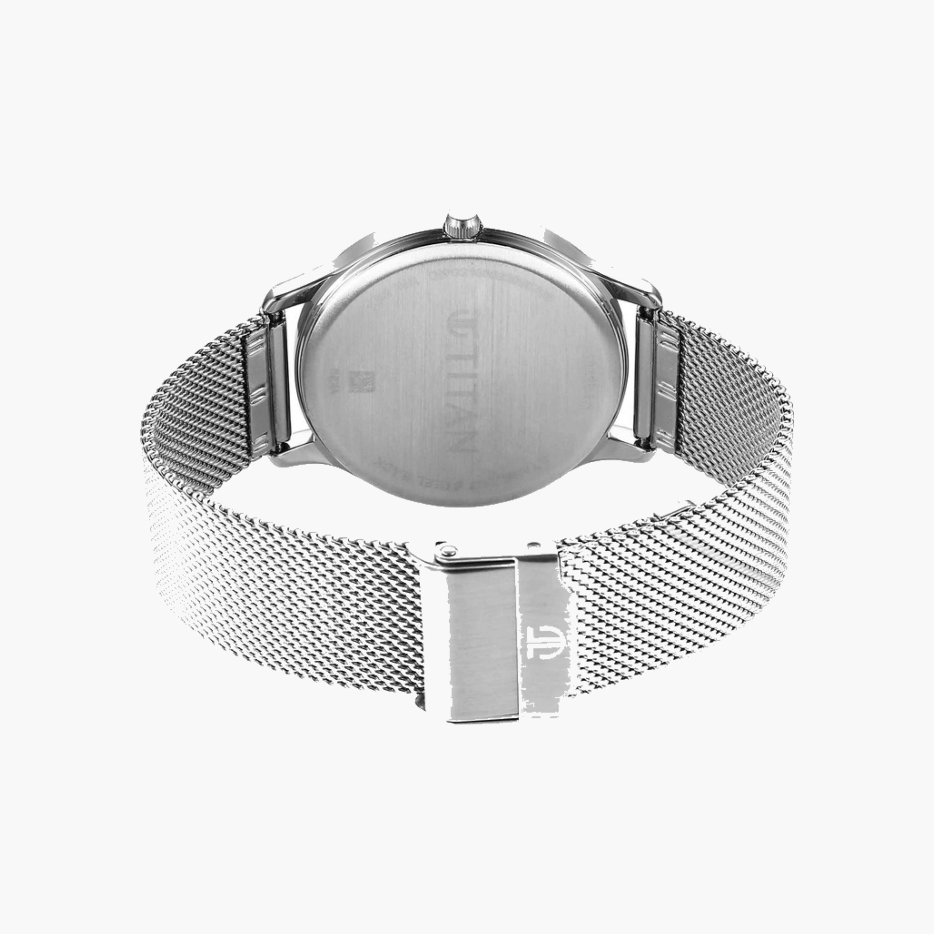 Silver Mesh Strap Watch-men-watchesandjewellery-watches-image-3