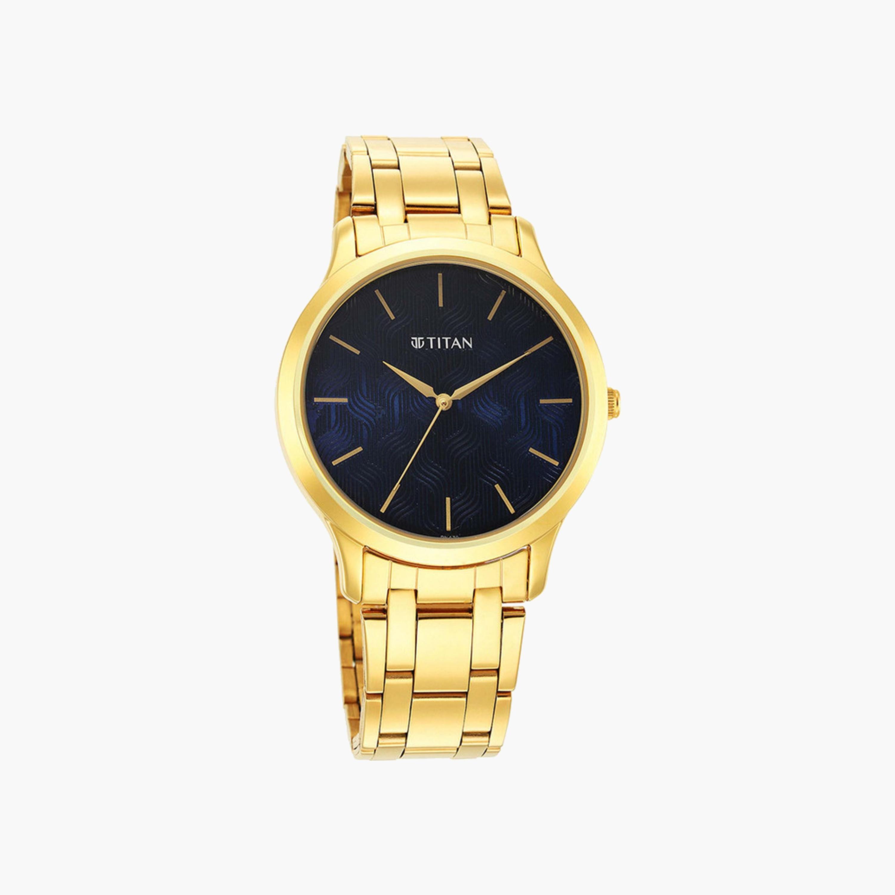 Gold-Tone Stainless Steel Analog Watch-men-watchesandjewellery-watches-image-1