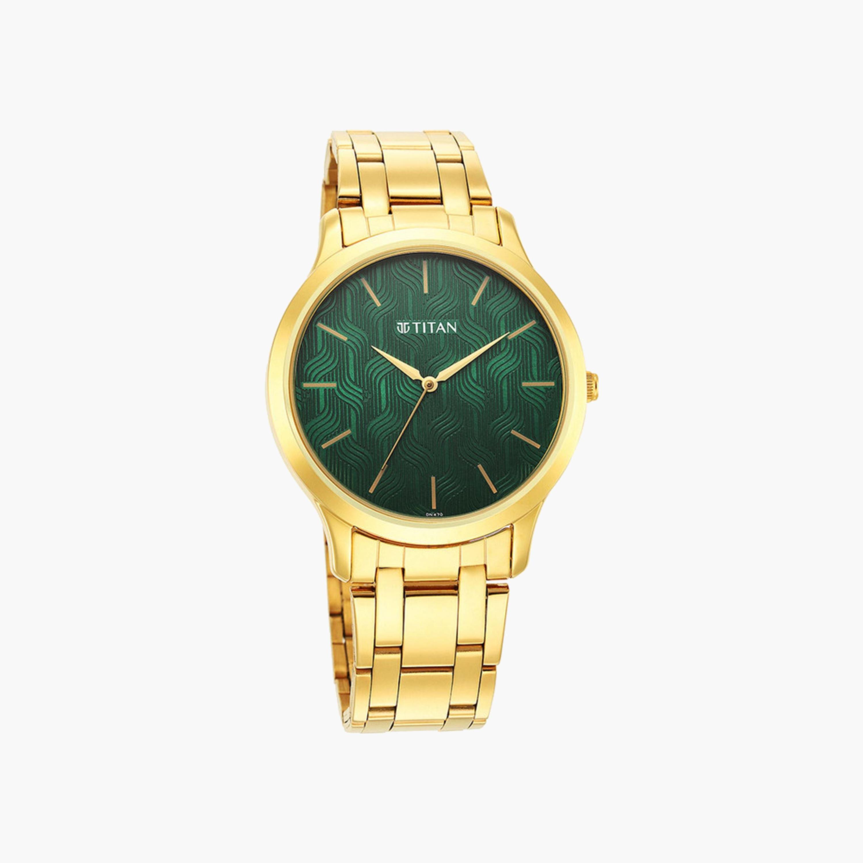 Gold Stainless Steel Men's Watch-men-watchesandjewellery-watches-image-1