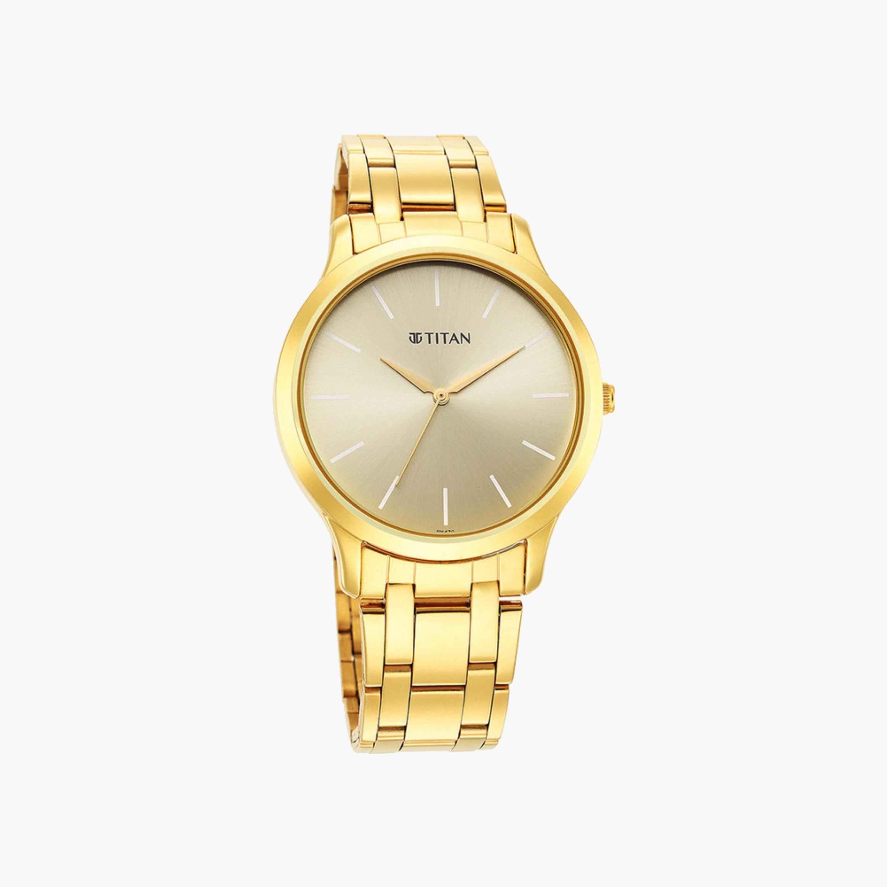 Gold-Tone Stainless Steel Men's Watch-men-watchesandjewellery-watches-image-1