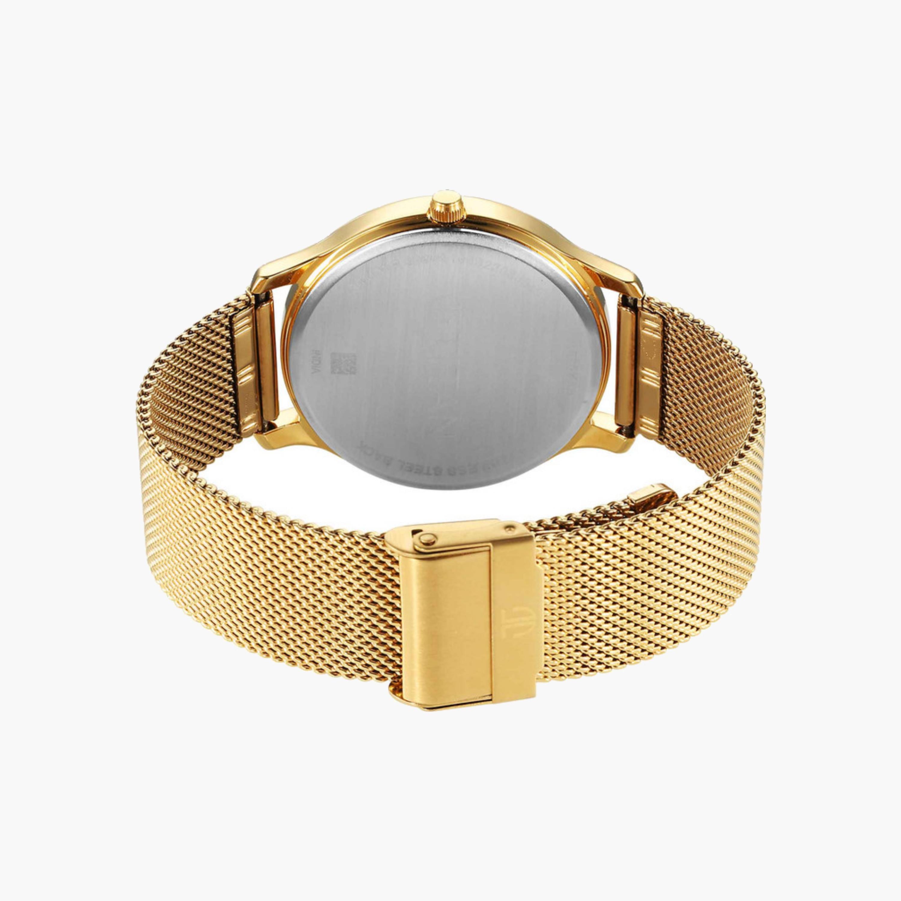 Gold-Tone Mesh Strap Watch-men-watchesandjewellery-watches-image-2