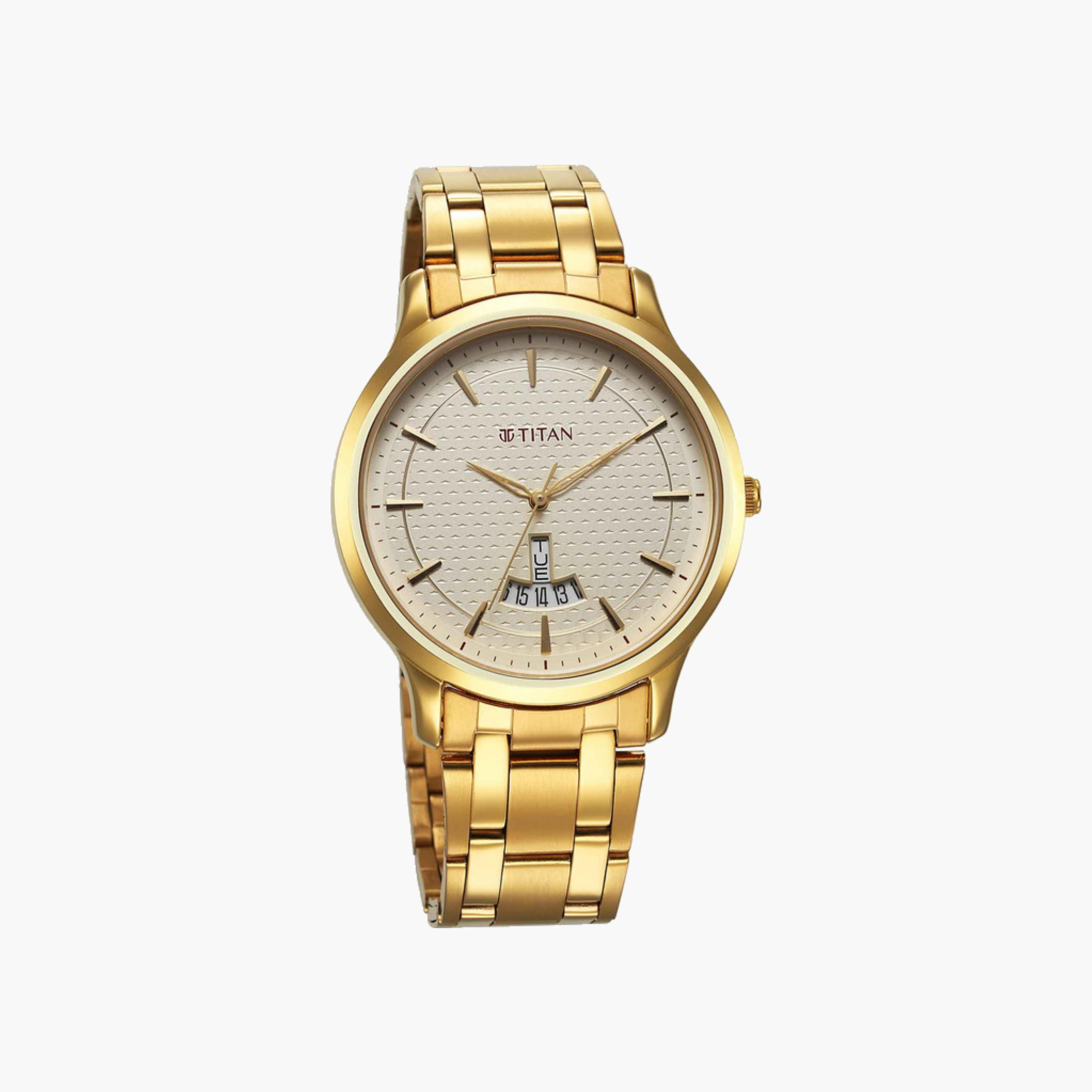 Classic Gold-Tone Men's Watch-men-watchesandjewellery-watches-image-1