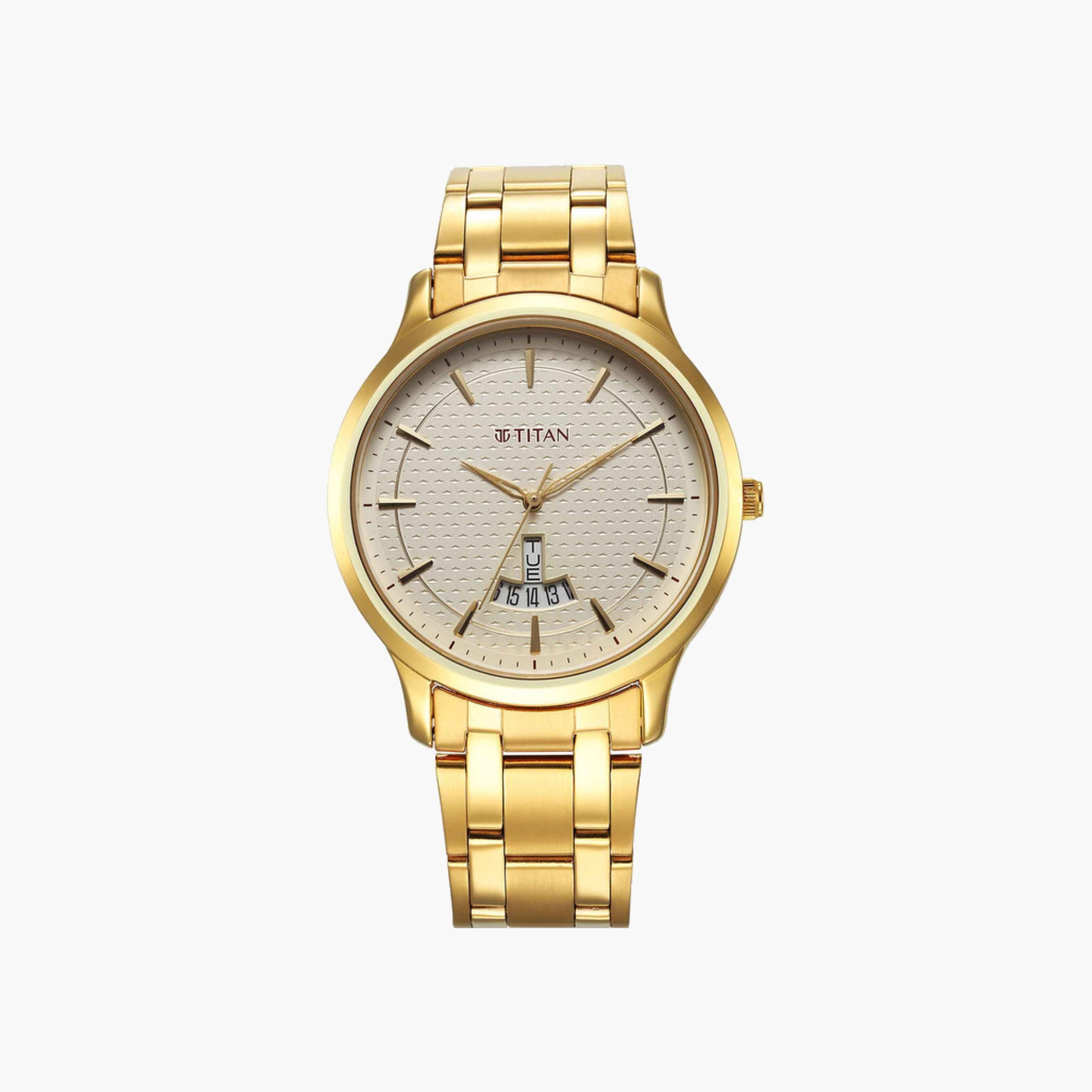 Classic Gold-Tone Men's Watch-men-watchesandjewellery-watches-image-4