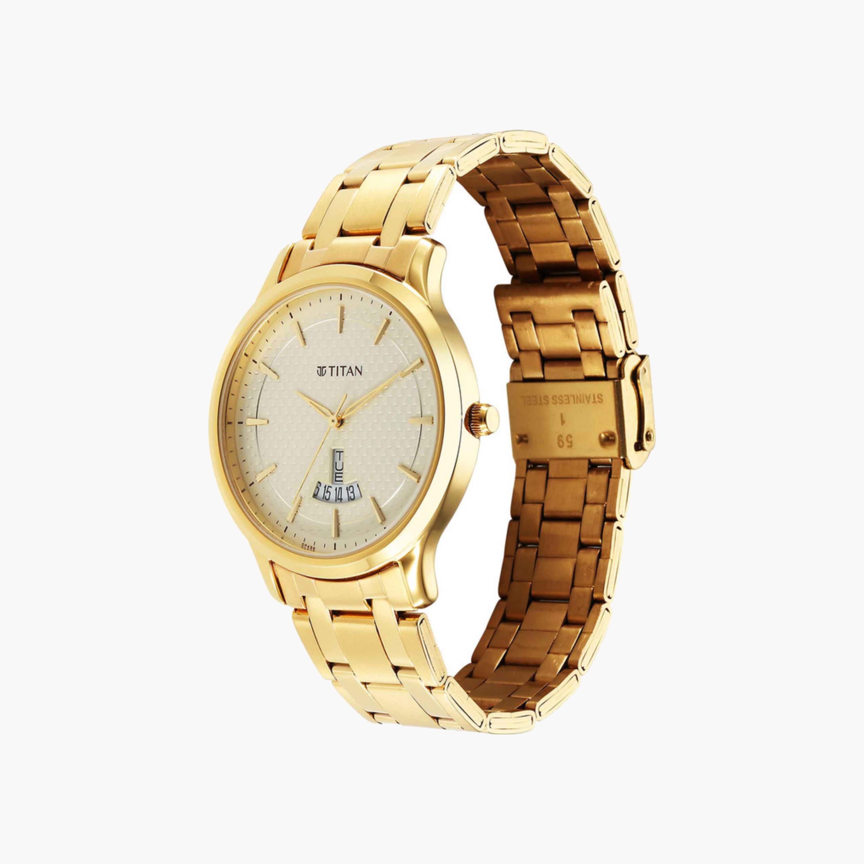 Classic Gold-Tone Men's Watch-men-watchesandjewellery-watches-image-5